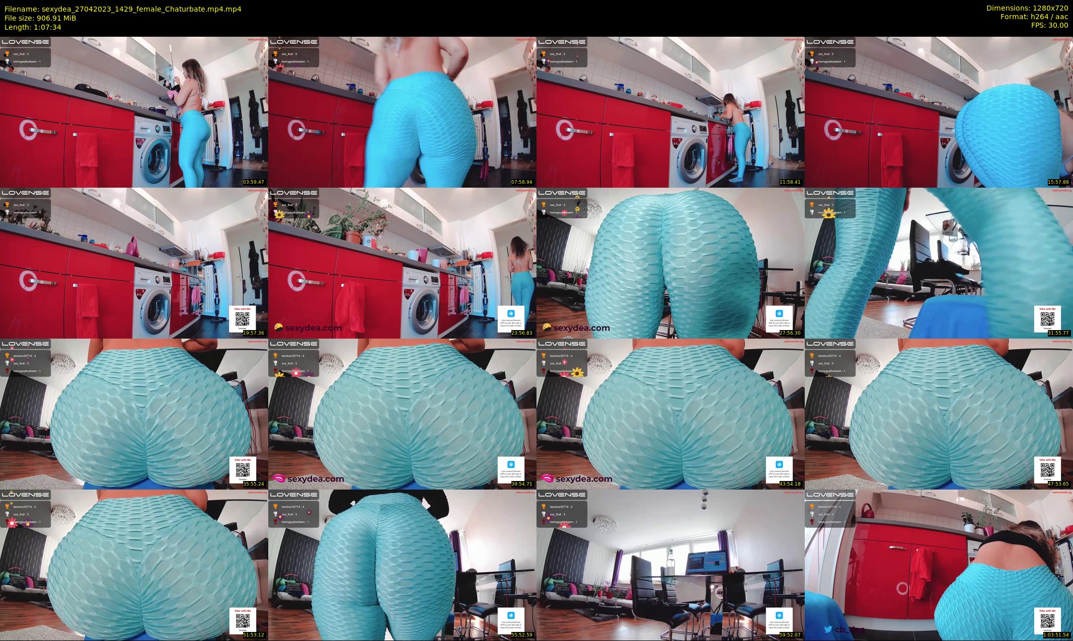 sexydea — 68 minute Chaturbate female cam show recording, 720p, Apr 27, 2023