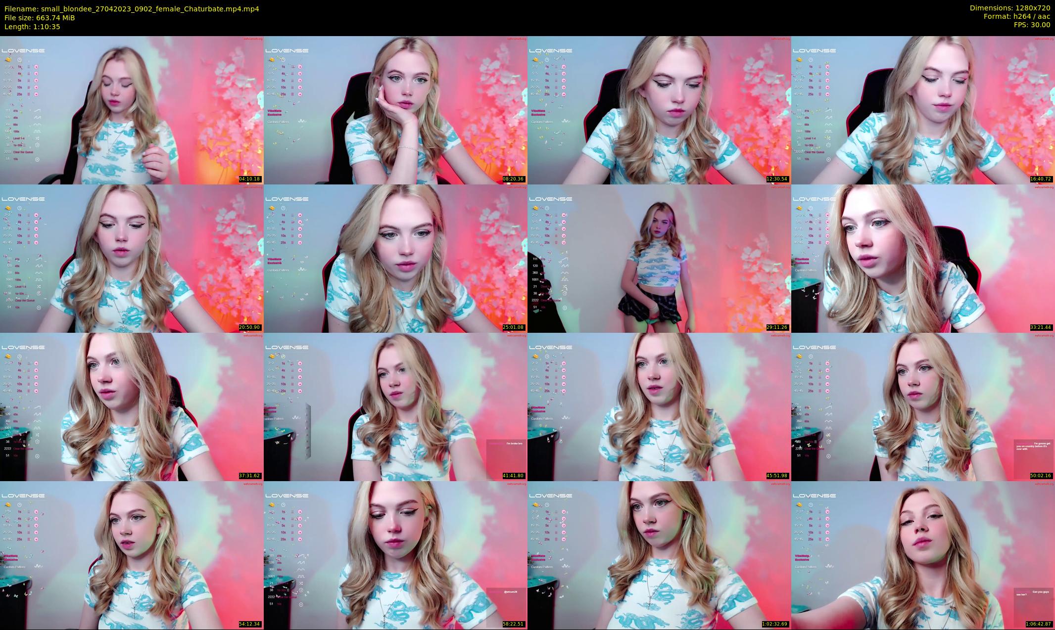 small_blondee — 71 minute Chaturbate female cam show recording, 720p, Apr 27, 2023