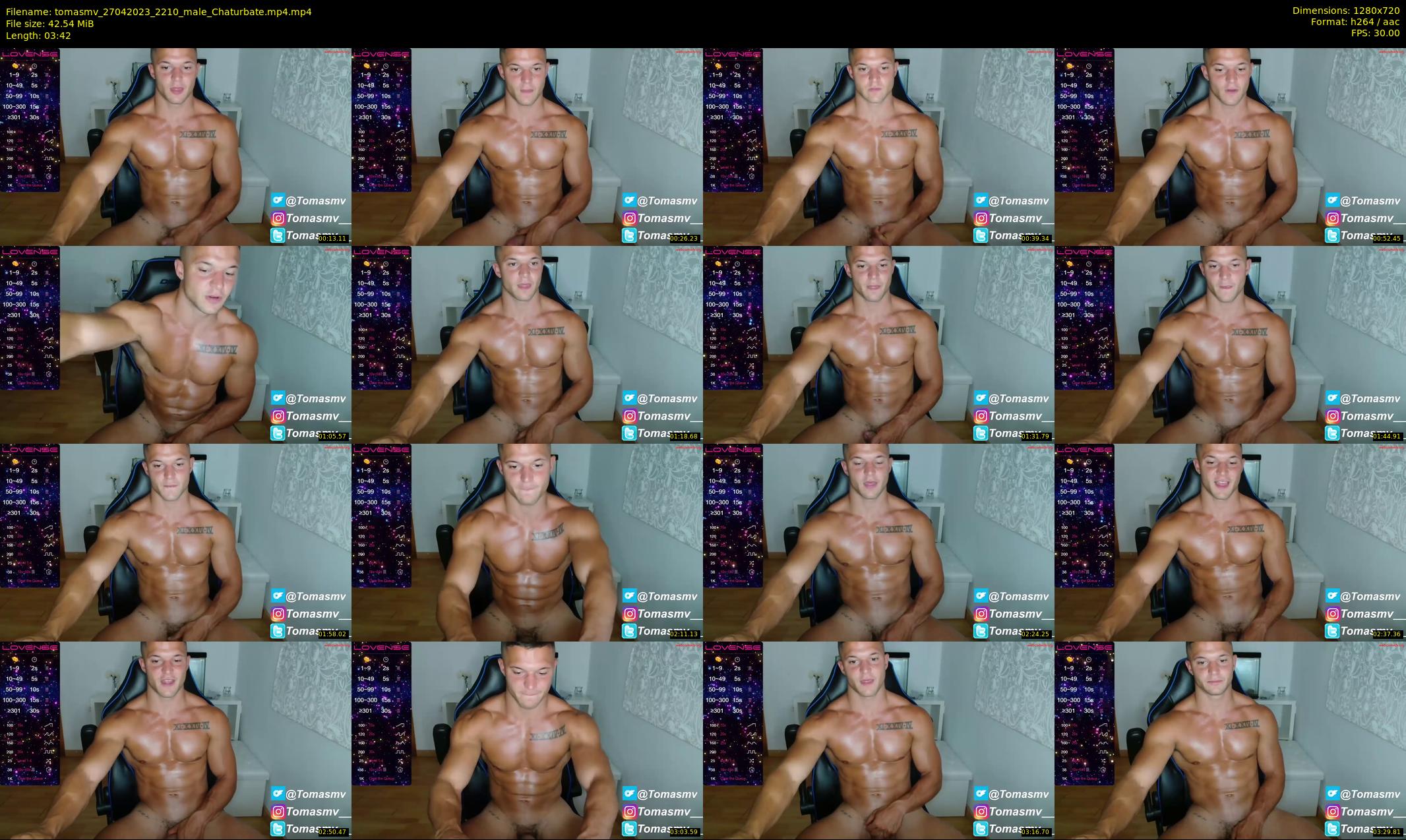 tomasmv — 4 minute Chaturbate male cam show recording, 720p, Apr 27, 2023