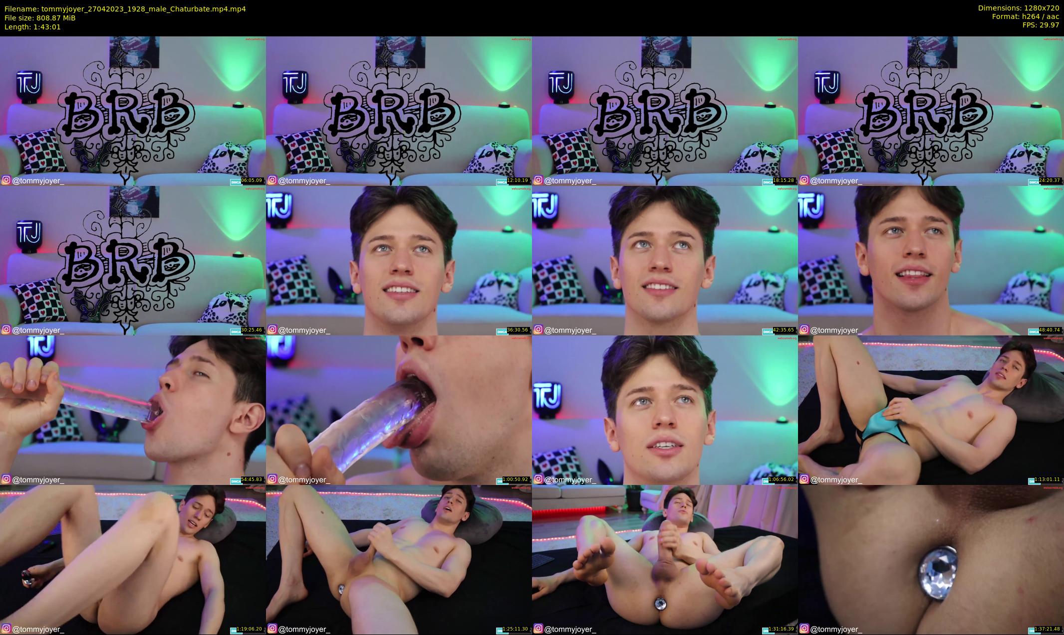 tommyjoyer — 104 minute Chaturbate male cam show recording, 720p, Apr 27, 2023