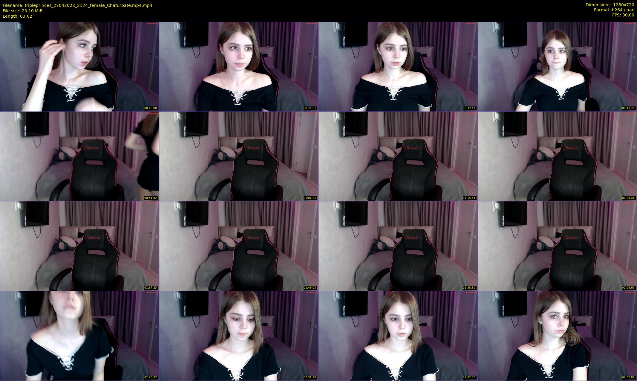 tripleprinces — 4 minute Chaturbate female cam show recording, 720p, Apr 27, 2023