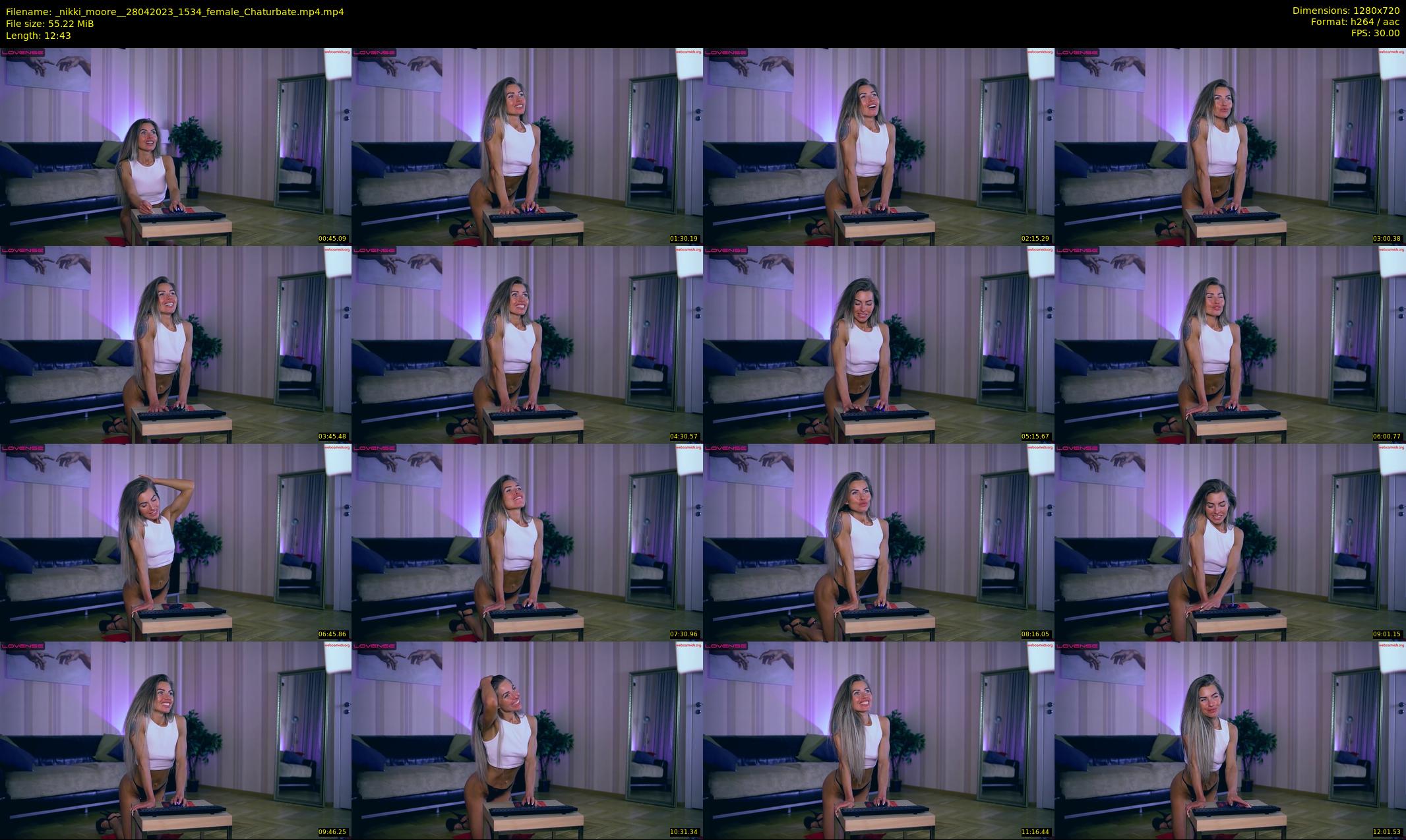 _nikki_moore_ — 13 minute Chaturbate female cam show recording, 720p, Apr 28, 2023