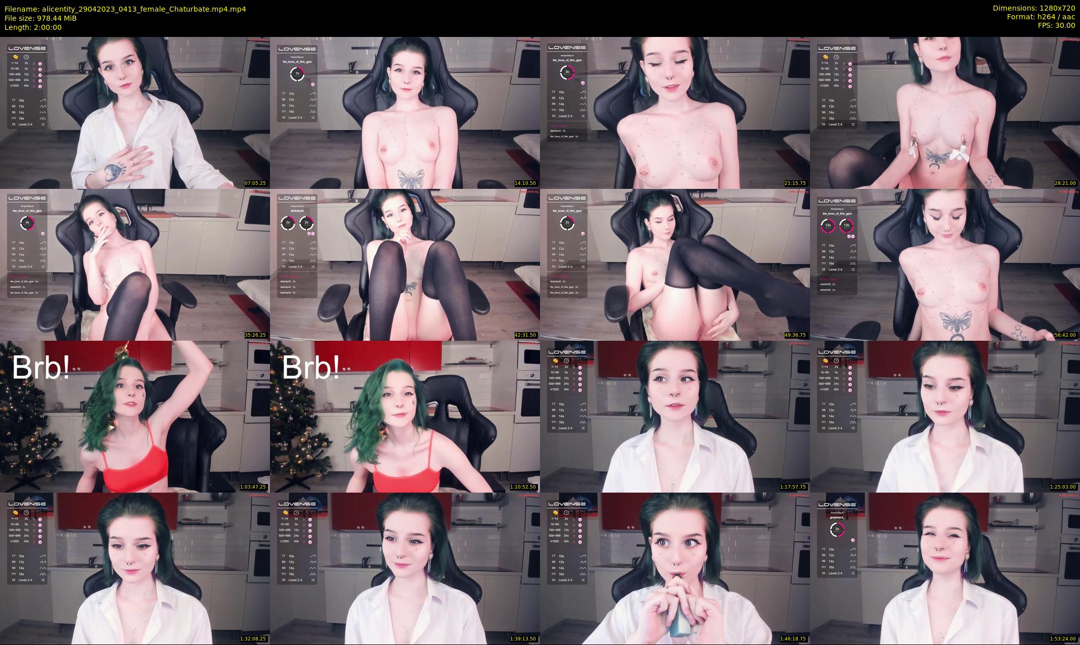 alicentity — 120 minute Chaturbate female cam show recording, 720p, Apr 29, 2023