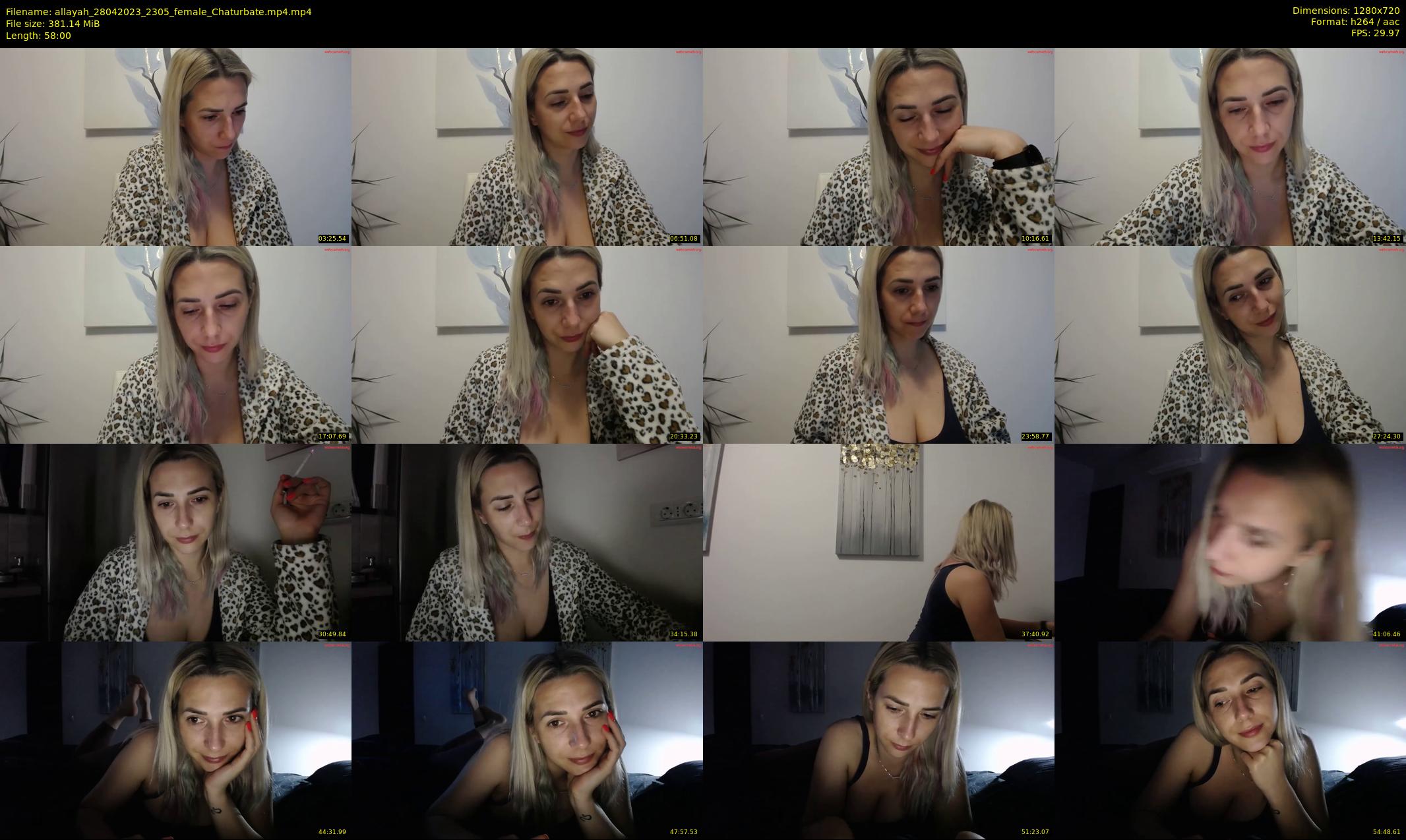 allayah — 58 minute Chaturbate female cam show recording, 720p, Apr 28, 2023