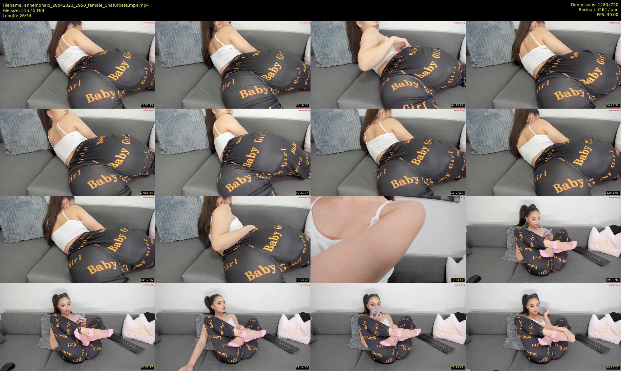 annemonalo — 27 minute Chaturbate female cam show recording, 720p, Apr 28, 2023