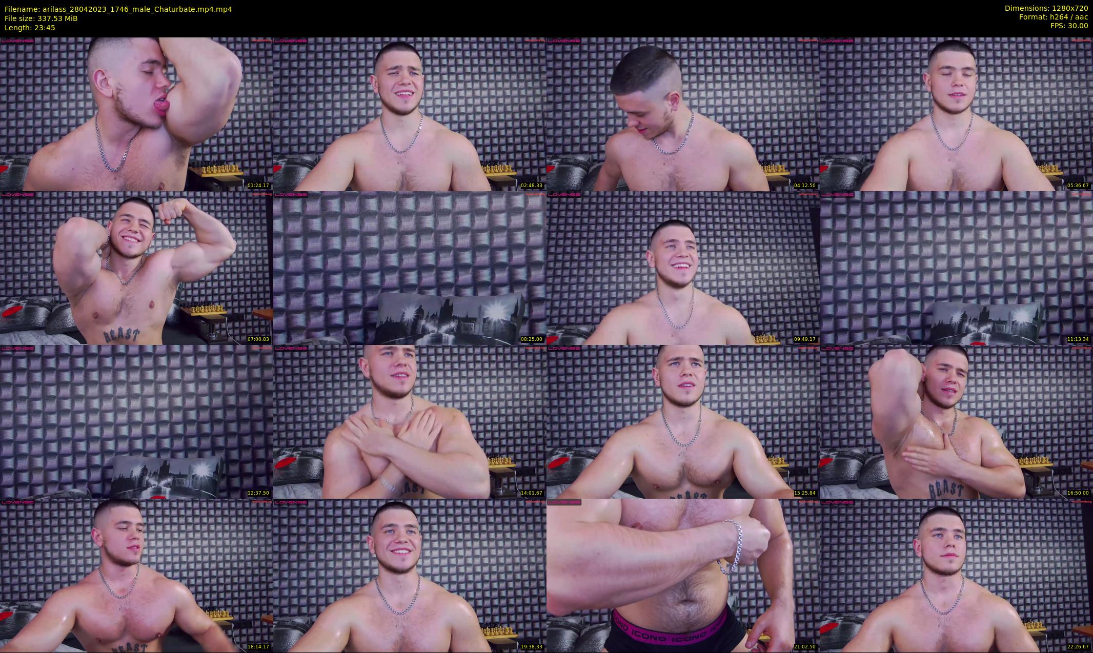 arilass — 24 minute Chaturbate male cam show recording, 720p, Apr 28, 2023