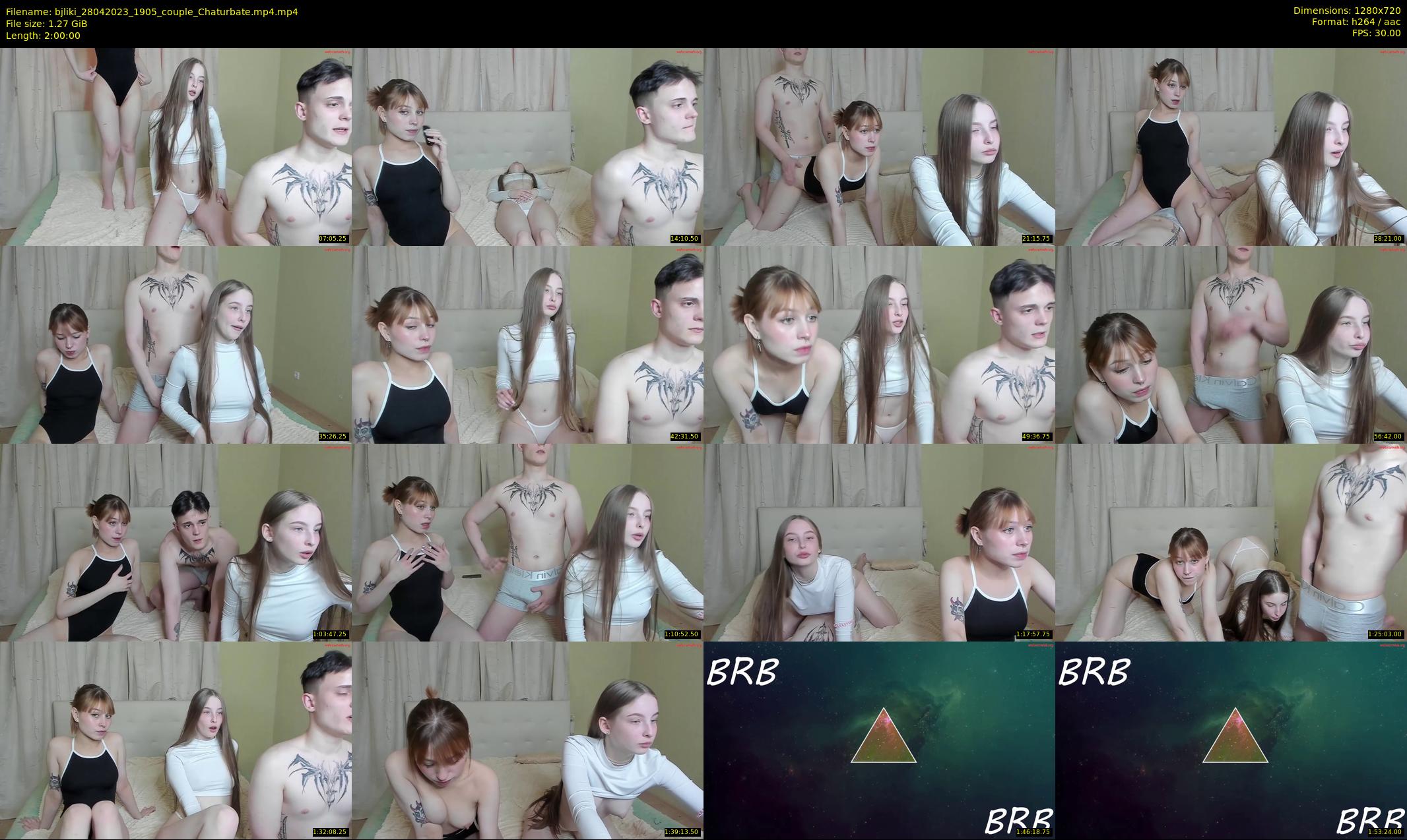 bjliki — 120 minute Chaturbate couple cam show recording, 720p, Apr 28, 2023