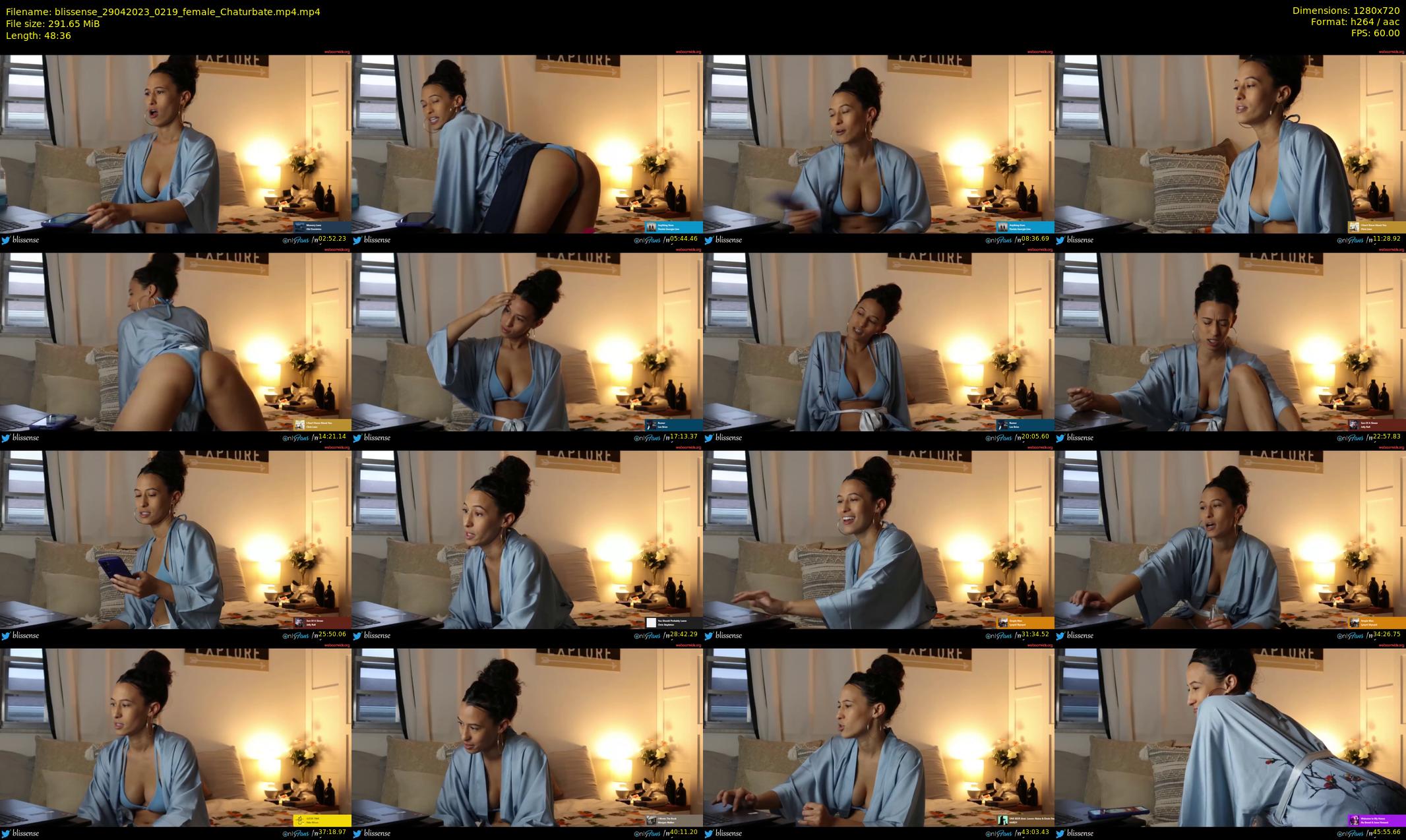 blissense — 49 minute Chaturbate female cam show recording, 720p, Apr 29, 2023