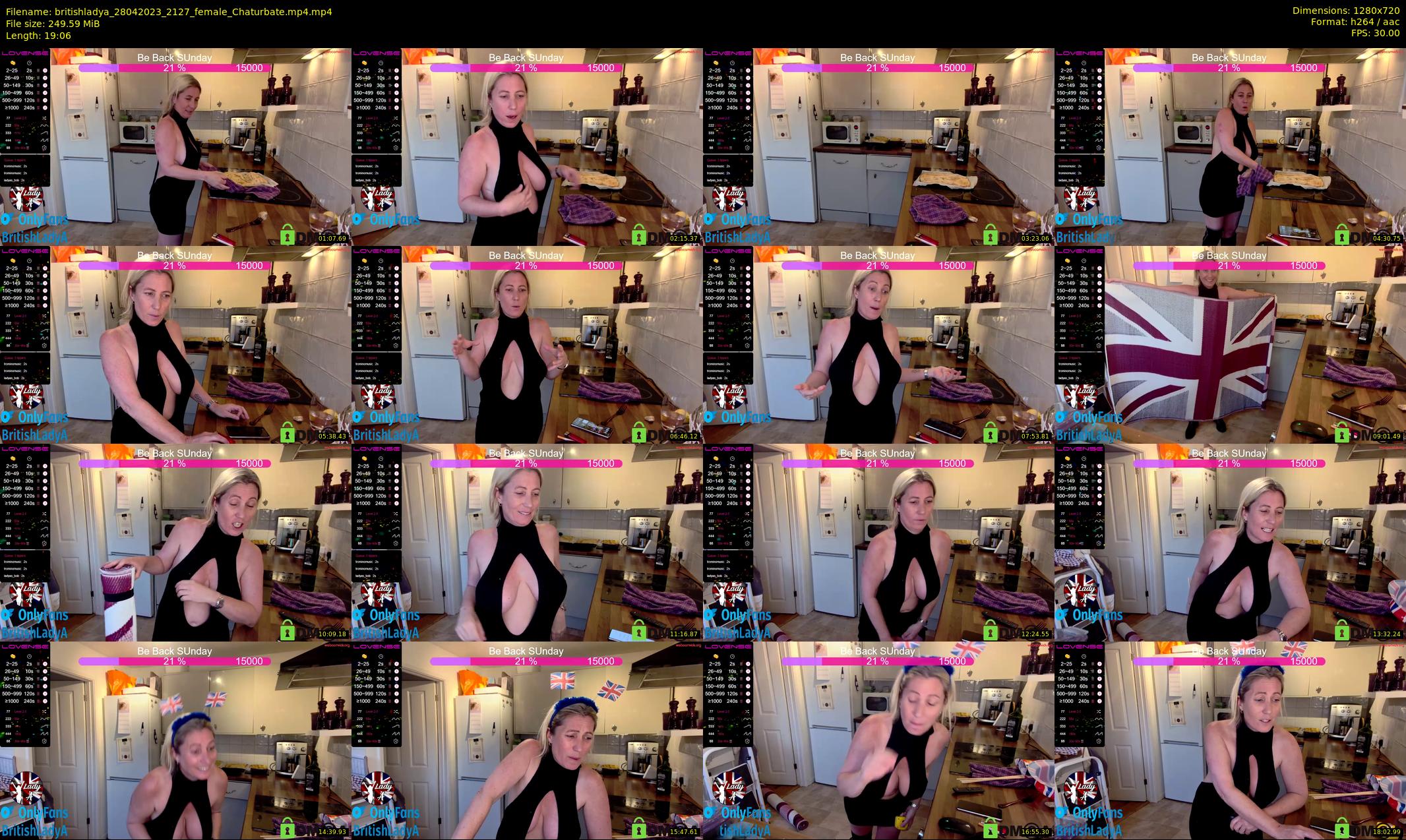 britishladya — 20 minute Chaturbate female cam show recording, 720p, Apr 28, 2023