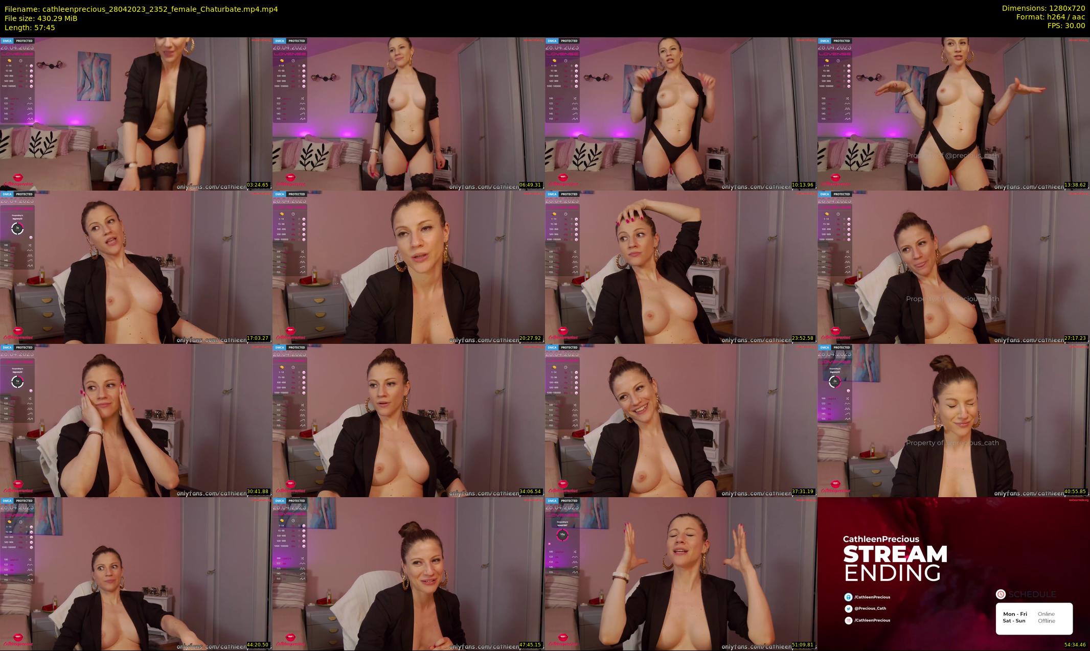 cathleenprecious — 58 minute Chaturbate female cam show recording, 720p, Apr 28, 2023