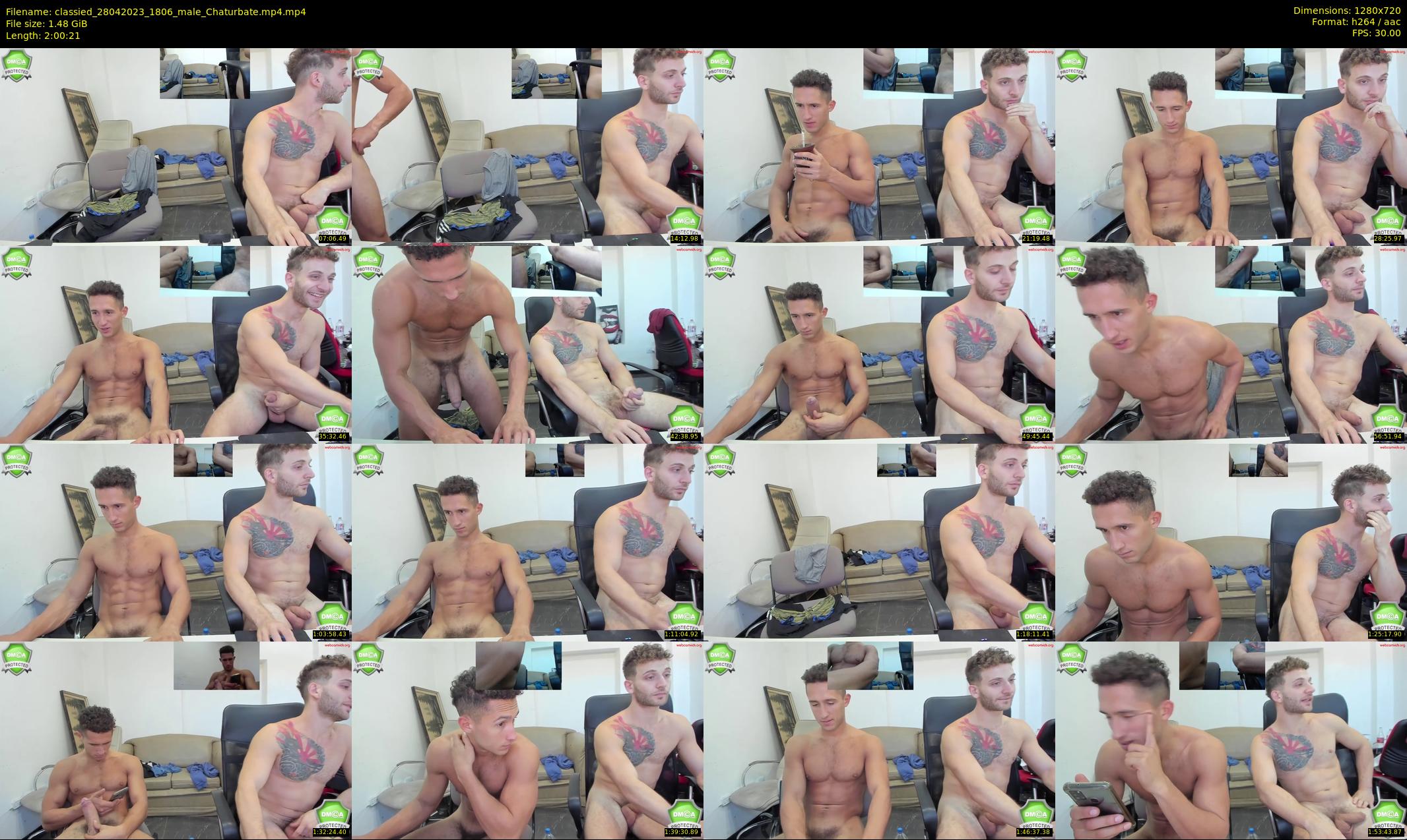 classied — 121 minute Chaturbate male cam show recording, 720p, Apr 28, 2023