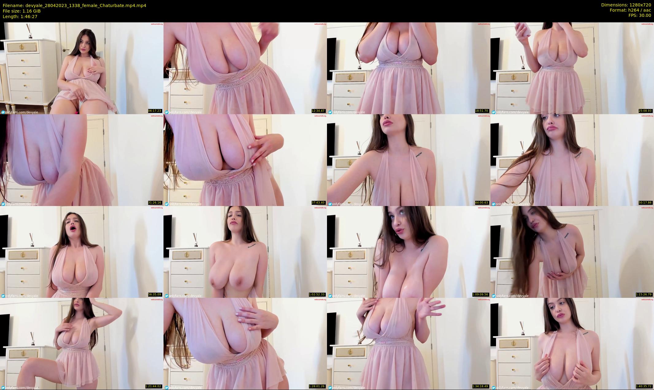 devyale — 107 minute Chaturbate female cam show recording, 720p, Apr 28, 2023