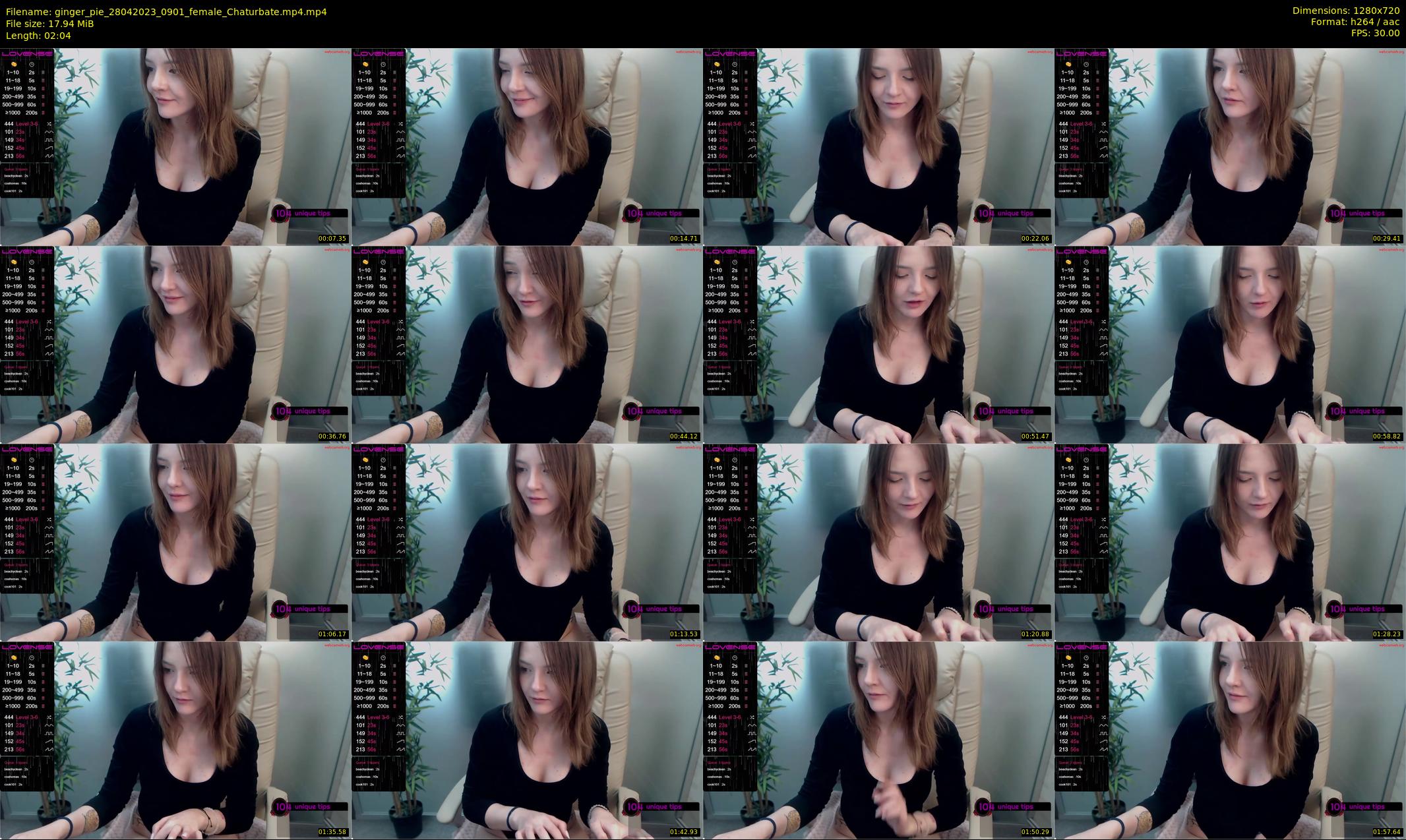 ginger_pie — 3 minute Chaturbate female cam show recording, 720p, Apr 28, 2023