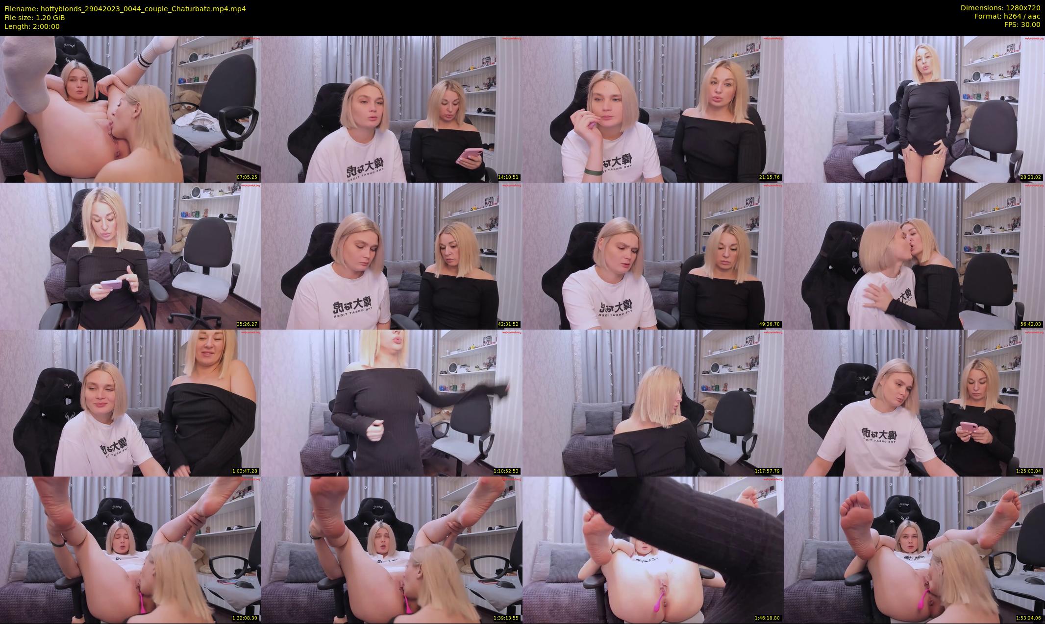 hottyblonds — 120 minute Chaturbate couple cam show recording, 720p, Apr 29, 2023