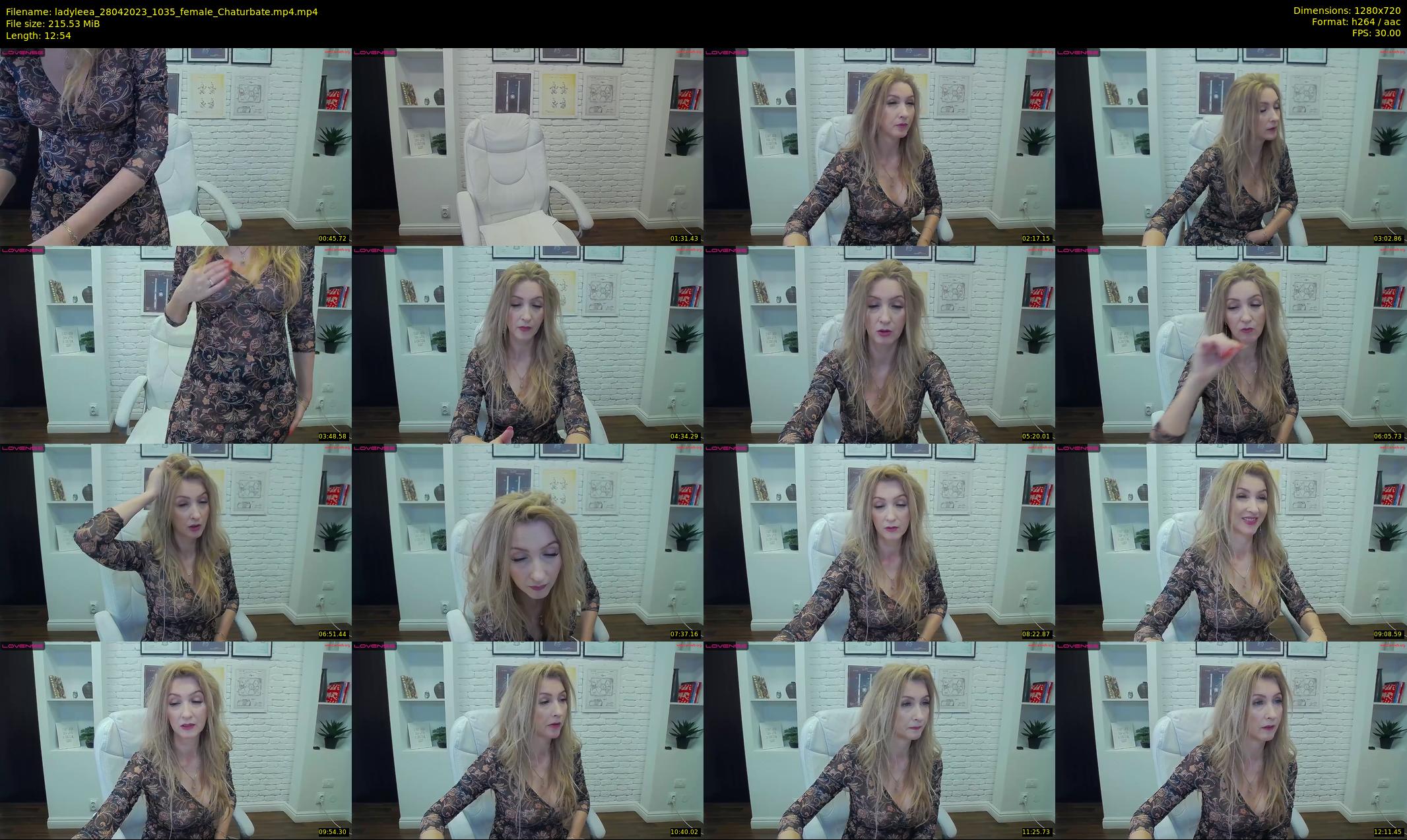 ladyleea — 13 minute Chaturbate female cam show recording, 720p, Apr 28, 2023