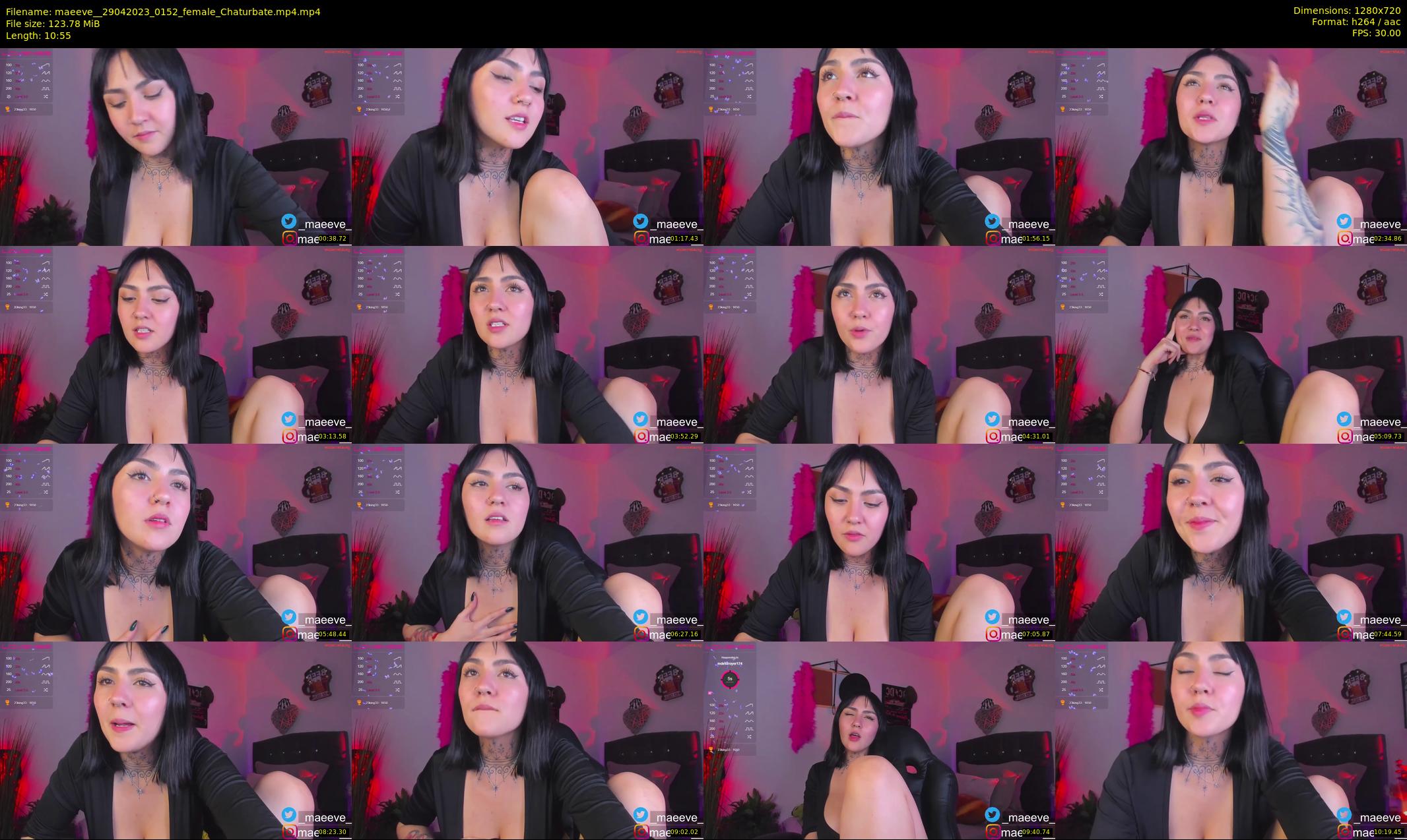 maeeve_ — 11 minute Chaturbate female cam show recording, 720p, Apr 29, 2023