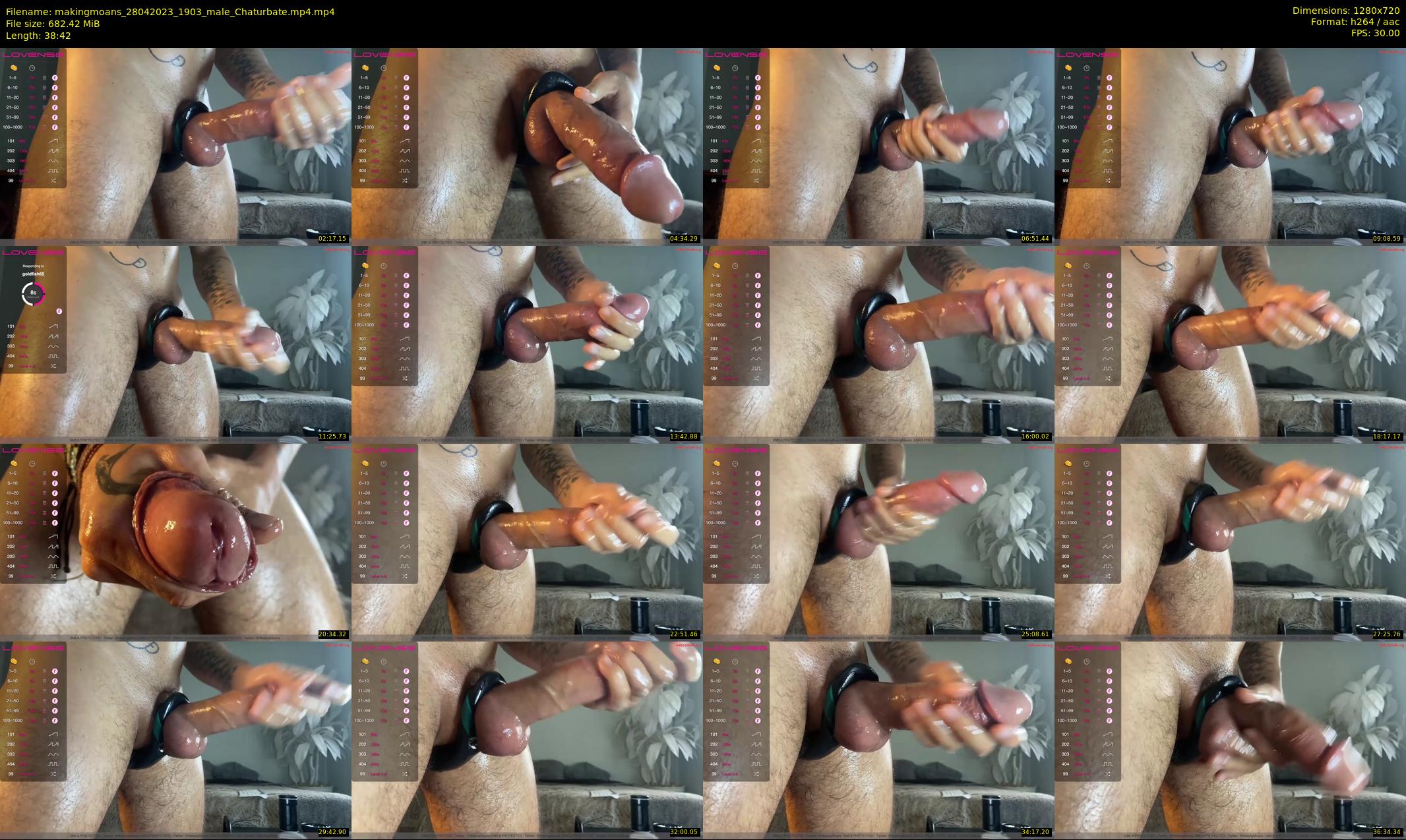 makingmoans — 39 minute Chaturbate male cam show recording, 720p, Apr 28, 2023
