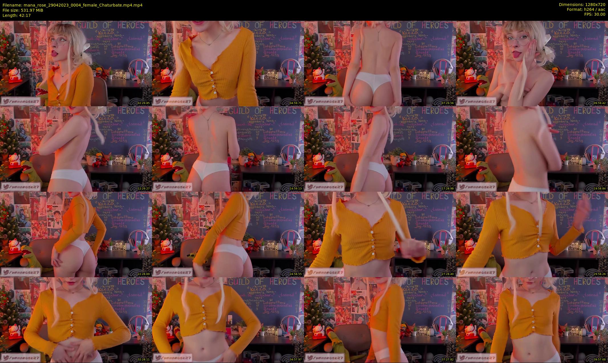 mana_rose — 43 minute Chaturbate female cam show recording, 720p, Apr 29, 2023