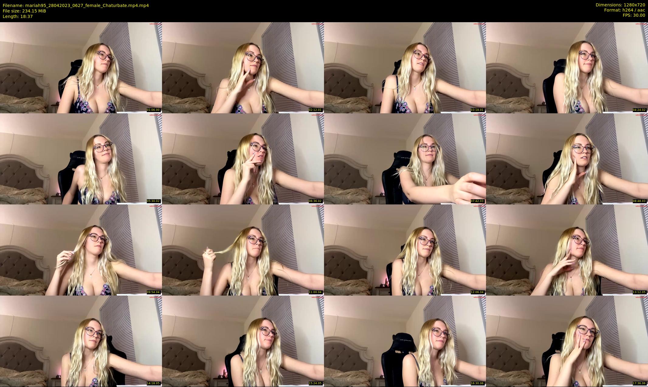 mariah95 — 19 minute Chaturbate female cam show recording, 720p, Apr 28, 2023