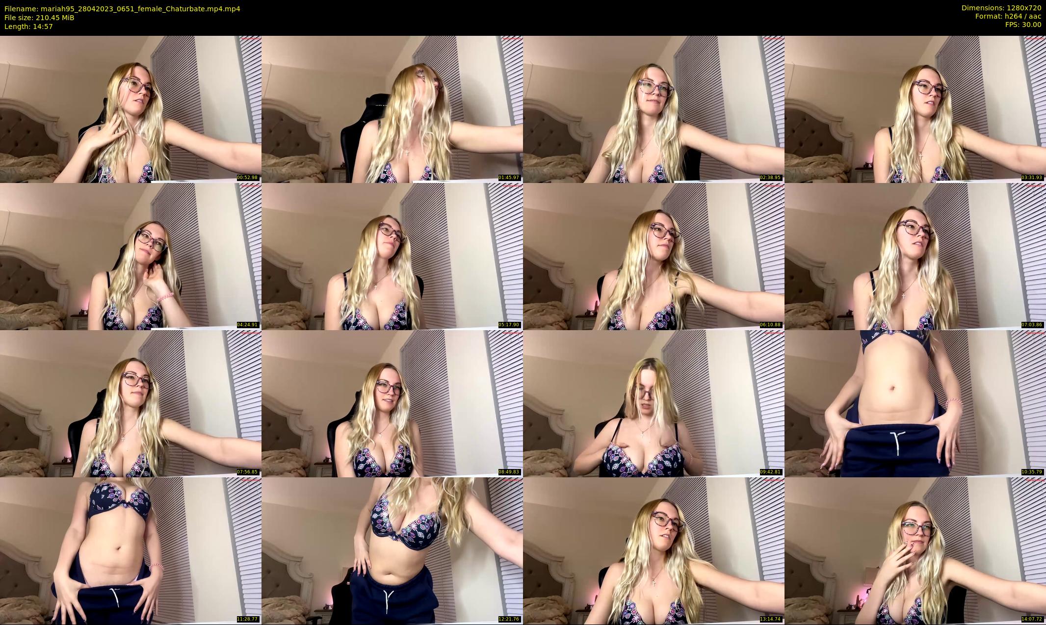 mariah95 — 15 minute Chaturbate female cam show recording, 720p, Apr 28, 2023