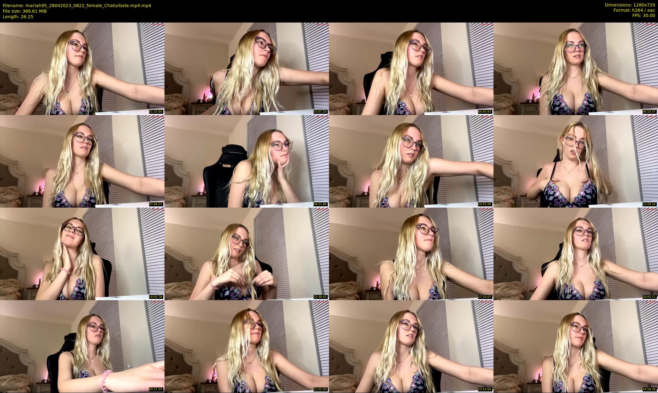 mariah95 — 27 minute Chaturbate female cam show recording, 720p, Apr 28, 2023