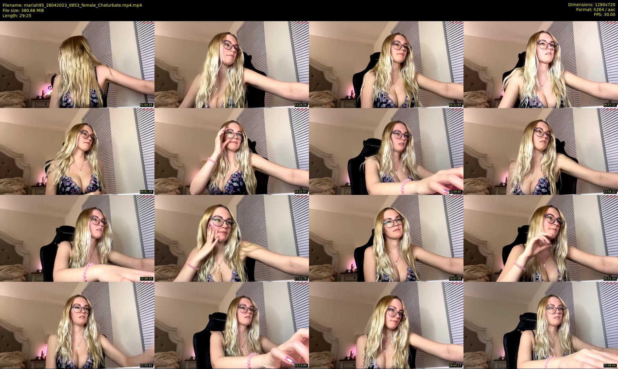 mariah95 — 30 minute Chaturbate female cam show recording, 720p, Apr 28, 2023