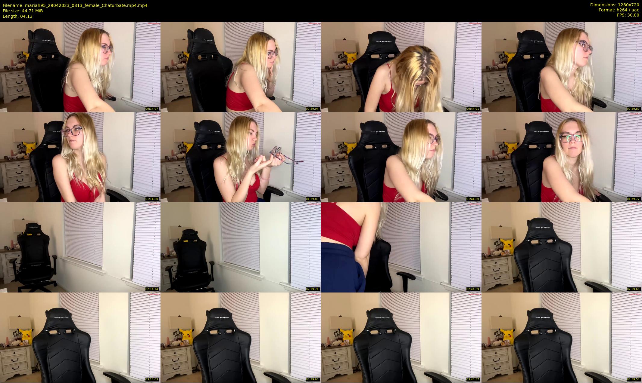 mariah95 — 5 minute Chaturbate female cam show recording, 720p, Apr 29, 2023