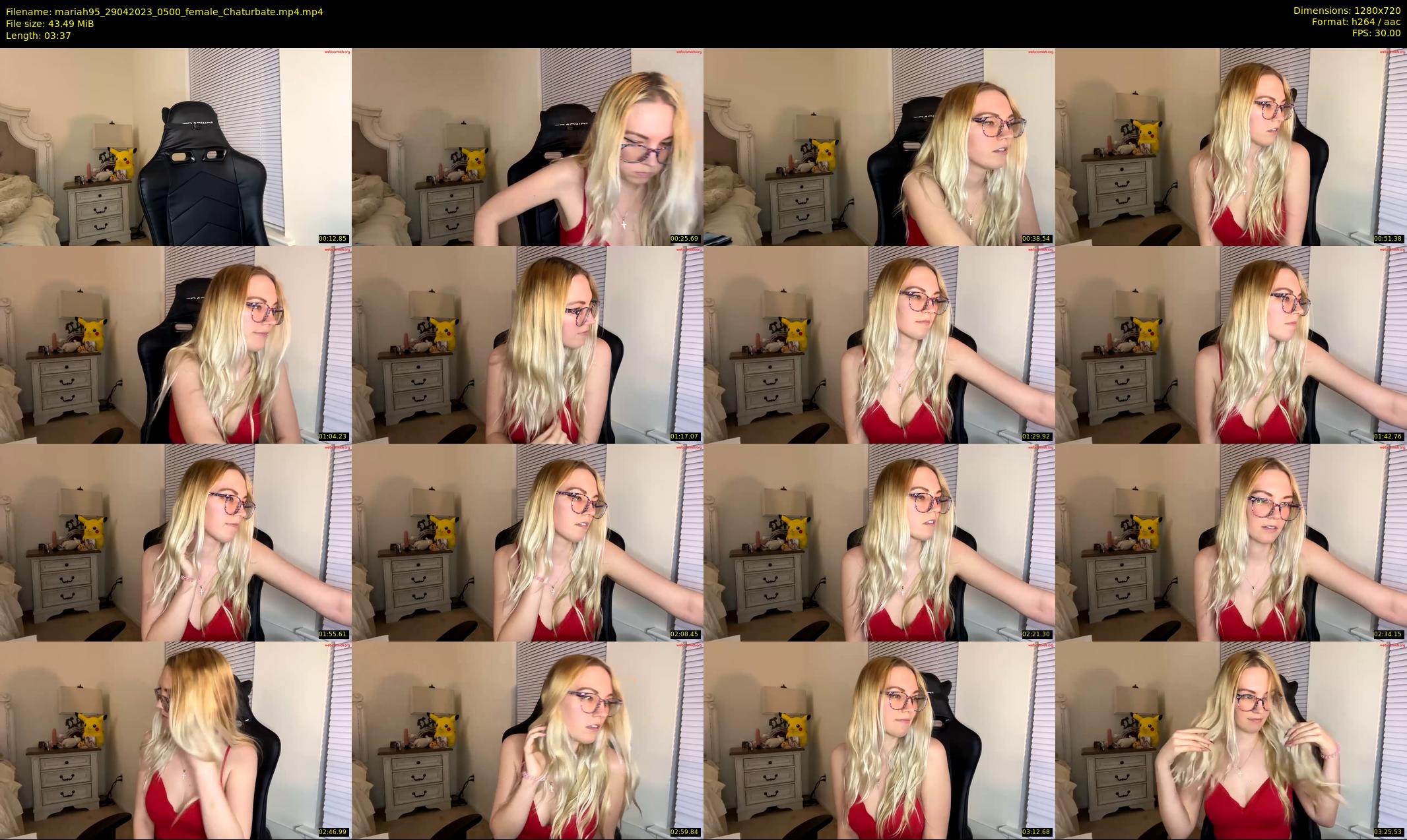 mariah95 — 4 minute Chaturbate female cam show recording, 720p, Apr 29, 2023