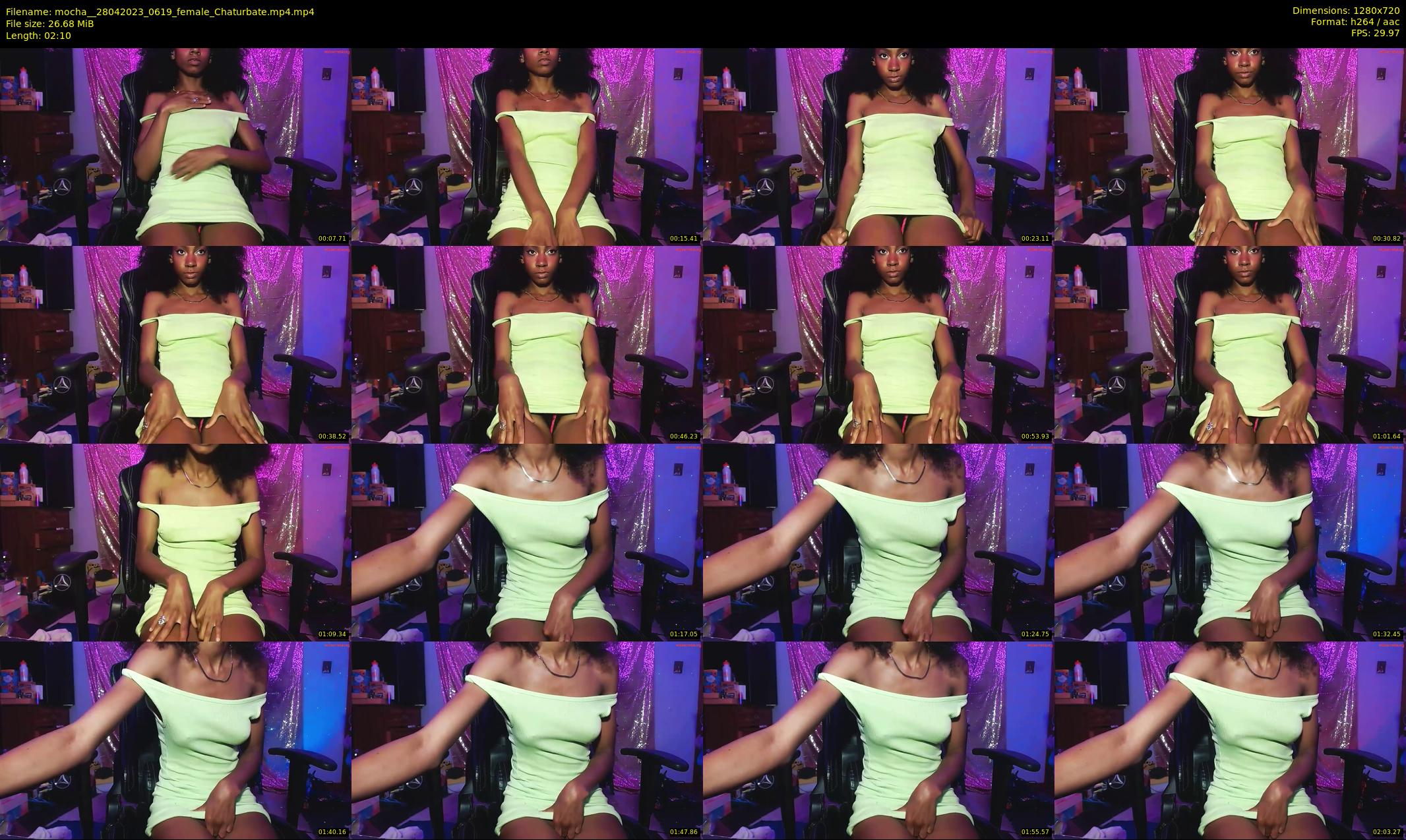 mocha_ — 3 minute Chaturbate female cam show recording, 720p, Apr 28, 2023