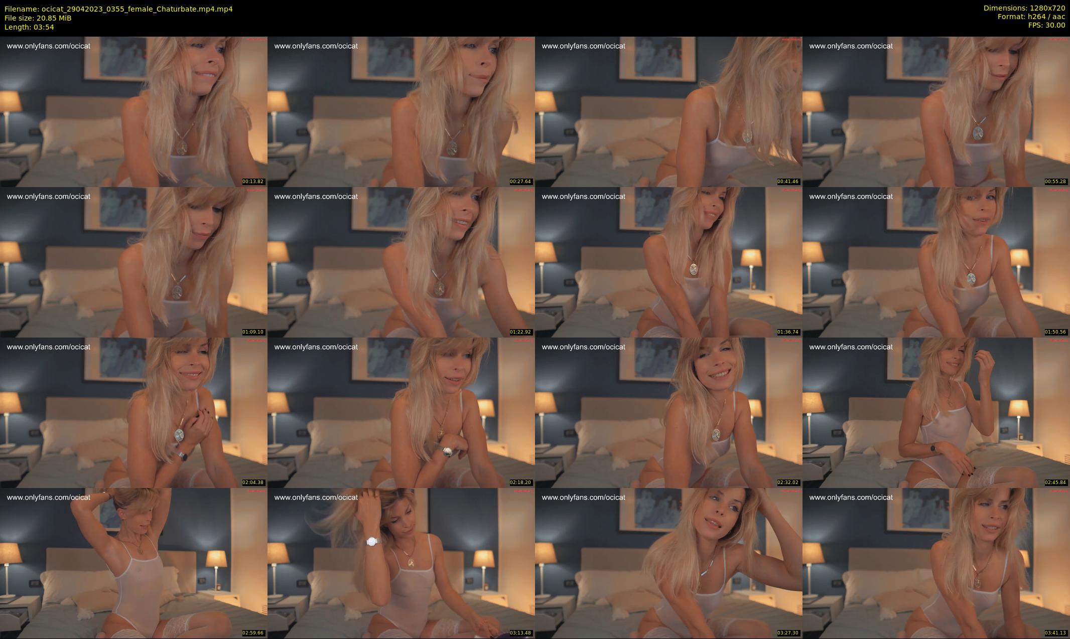 ocicat — 4 minute Chaturbate female cam show recording, 720p, Apr 29, 2023