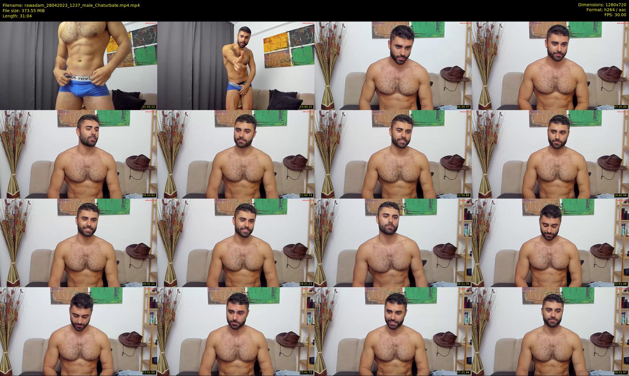 rawadam — 32 minute Chaturbate male cam show recording, 720p, Apr 28, 2023