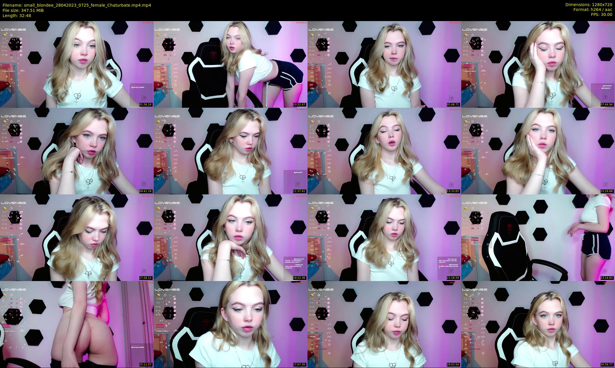 small_blondee — 33 minute Chaturbate female cam show recording, 720p, Apr 28, 2023