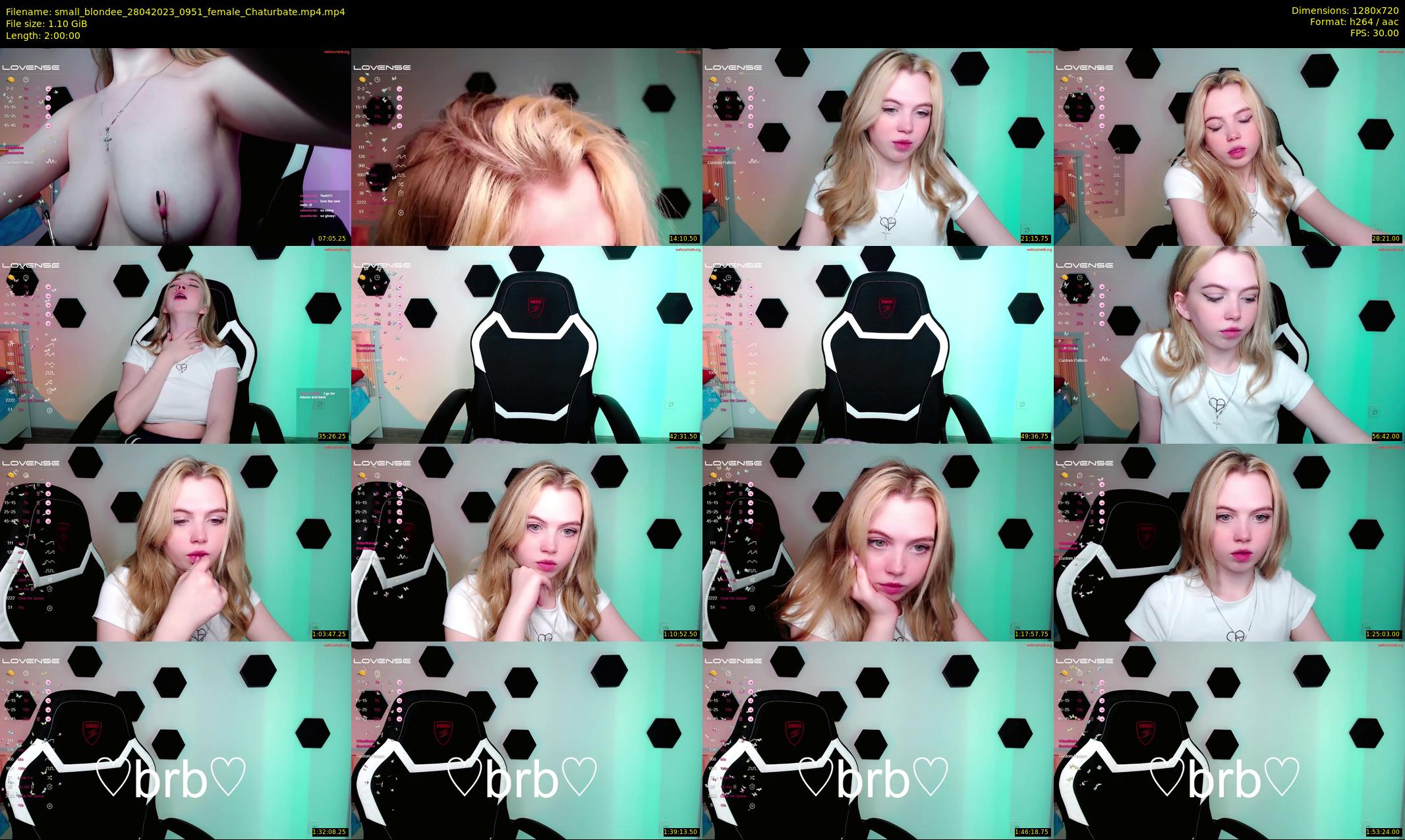 small_blondee — 120 minute Chaturbate female cam show recording, 720p, Apr 28, 2023
