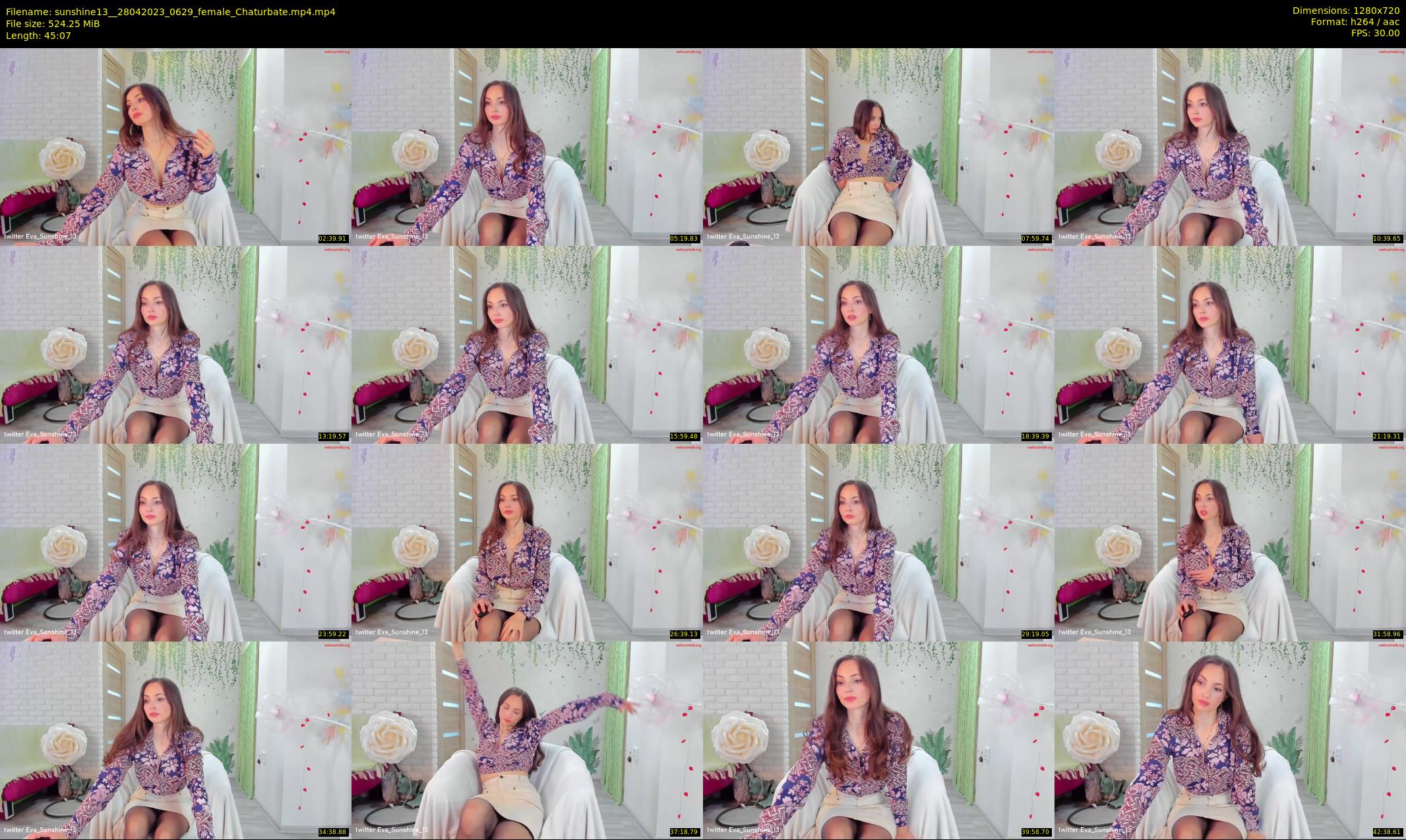 sunshine13_ — 46 minute Chaturbate female cam show recording, 720p, Apr 28, 2023