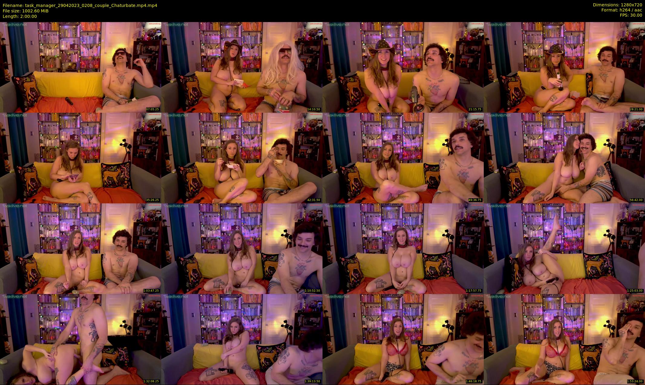 task_manager — 120 minute Chaturbate couple cam show recording, 720p, Apr 29, 2023