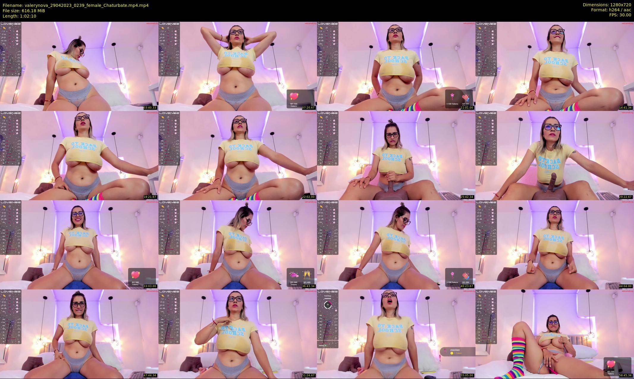 valerynova — 63 minute Chaturbate female cam show recording, 720p, Apr 29, 2023