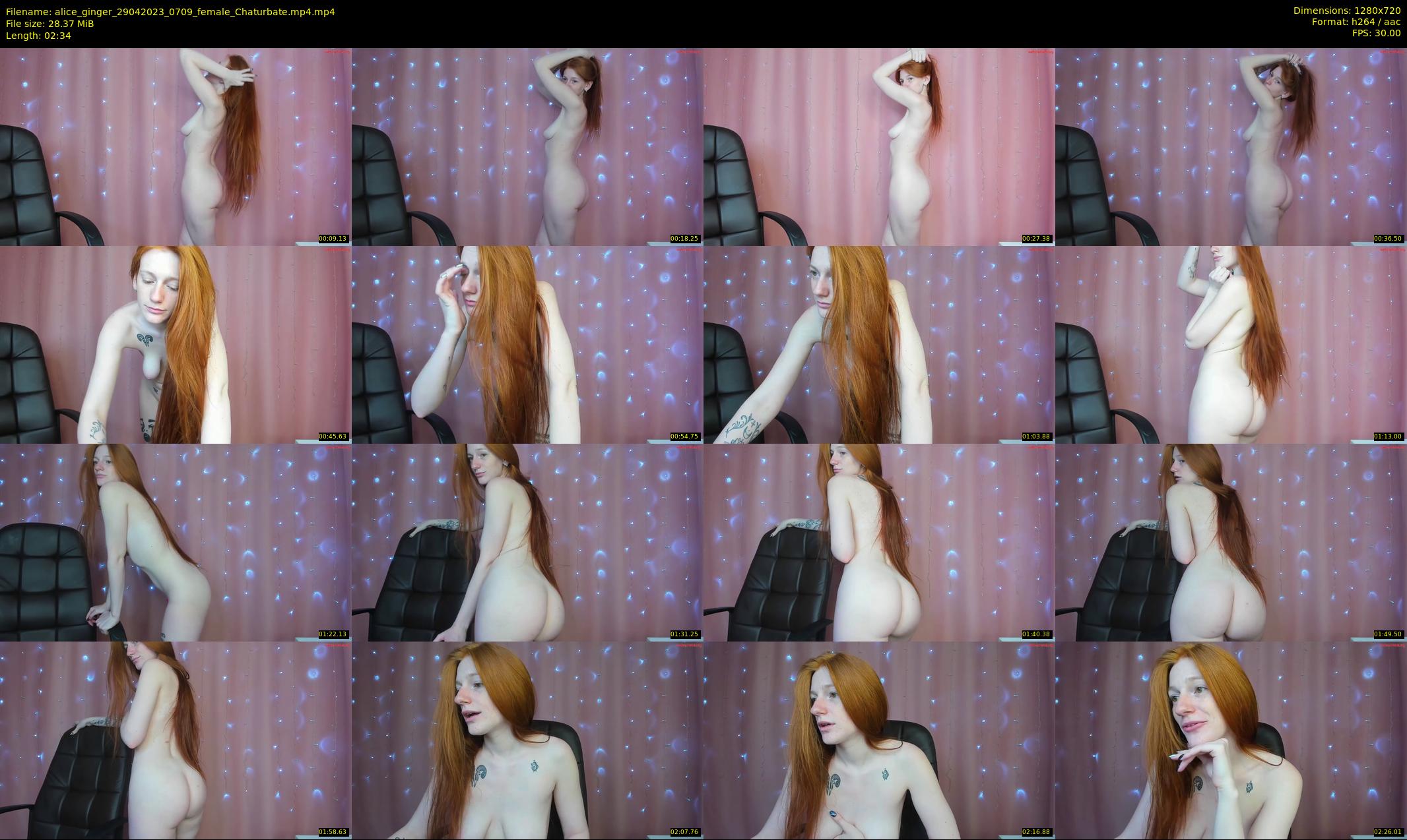 alice_ginger — 3 minute Chaturbate female cam show recording, 720p, Apr 29, 2023