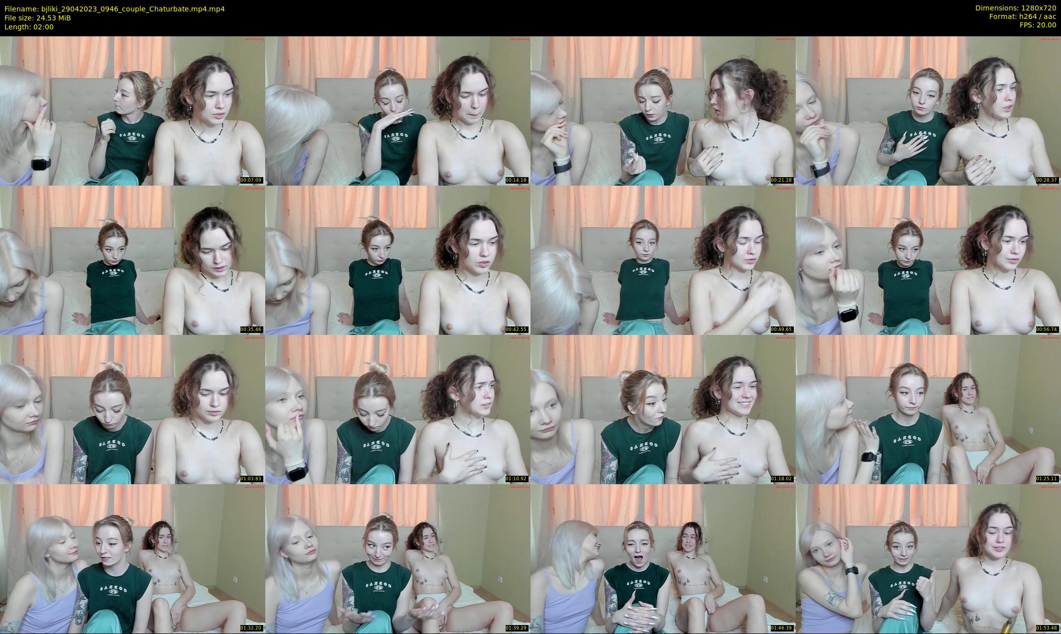 bjliki — 2 minute Chaturbate couple cam show recording, 720p, Apr 29, 2023