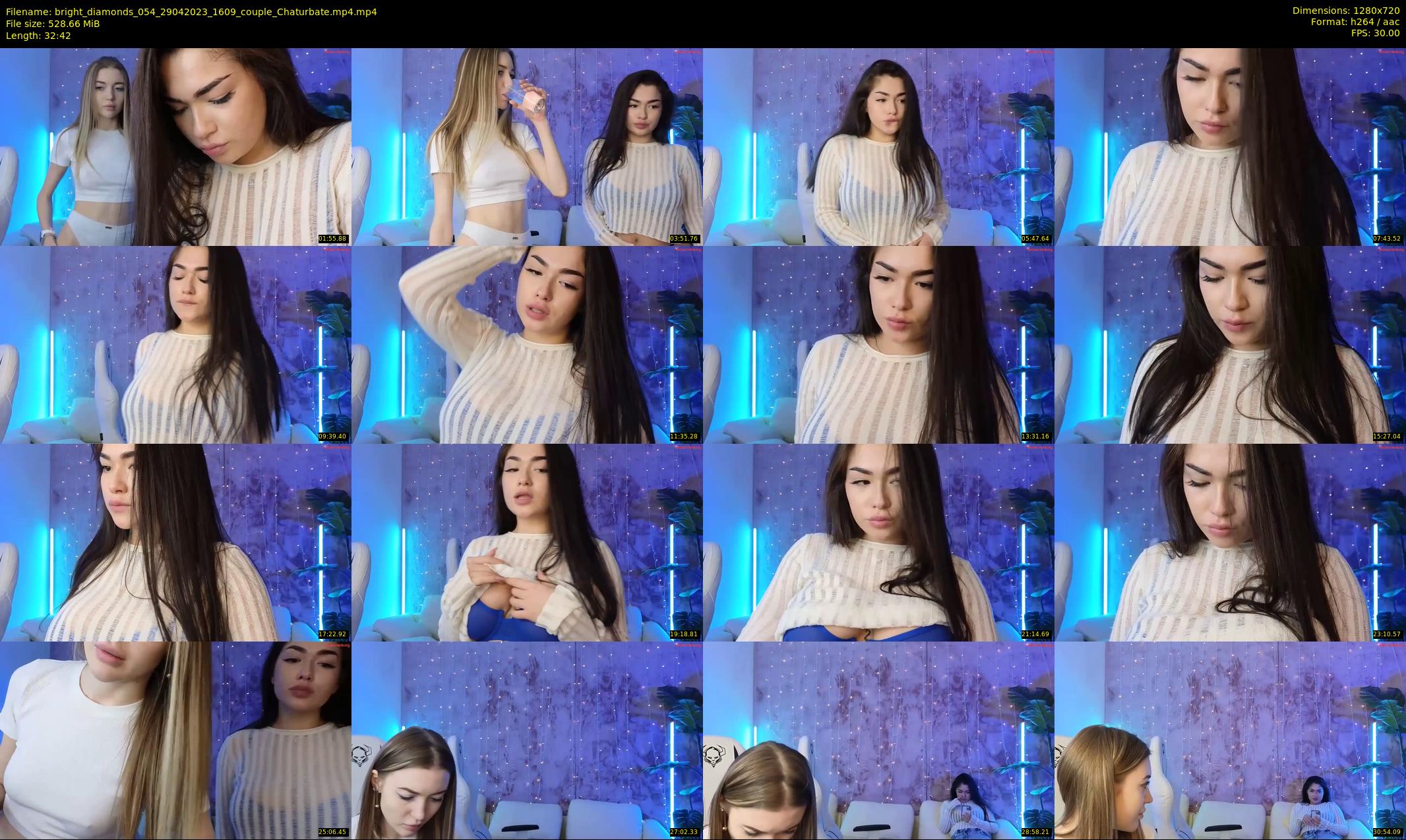 bright_diamonds_054 — 33 minute Chaturbate couple cam show recording, 720p, Apr 29, 2023