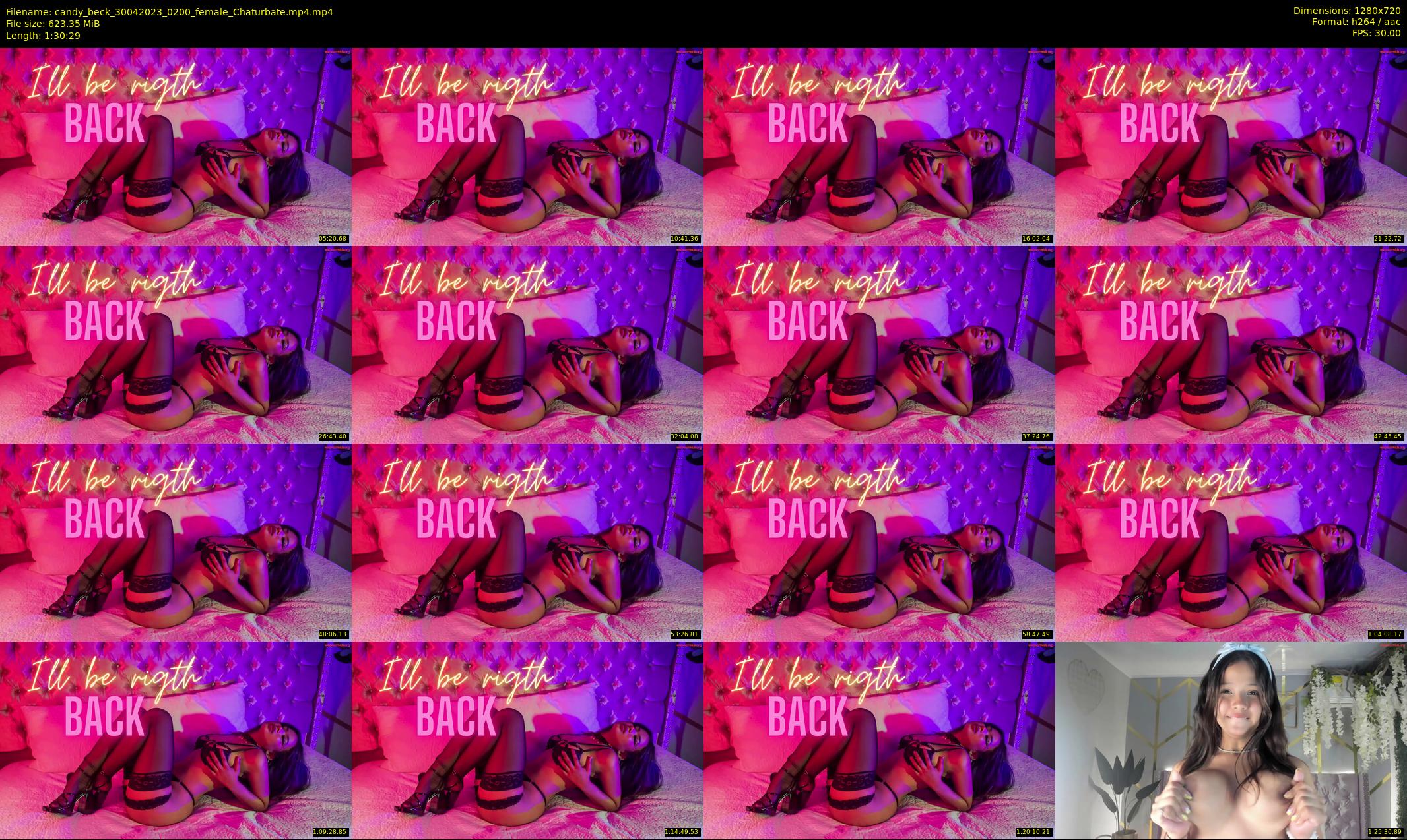 candy_beck — 91 minute Chaturbate female cam show recording, 720p, Apr 30, 2023
