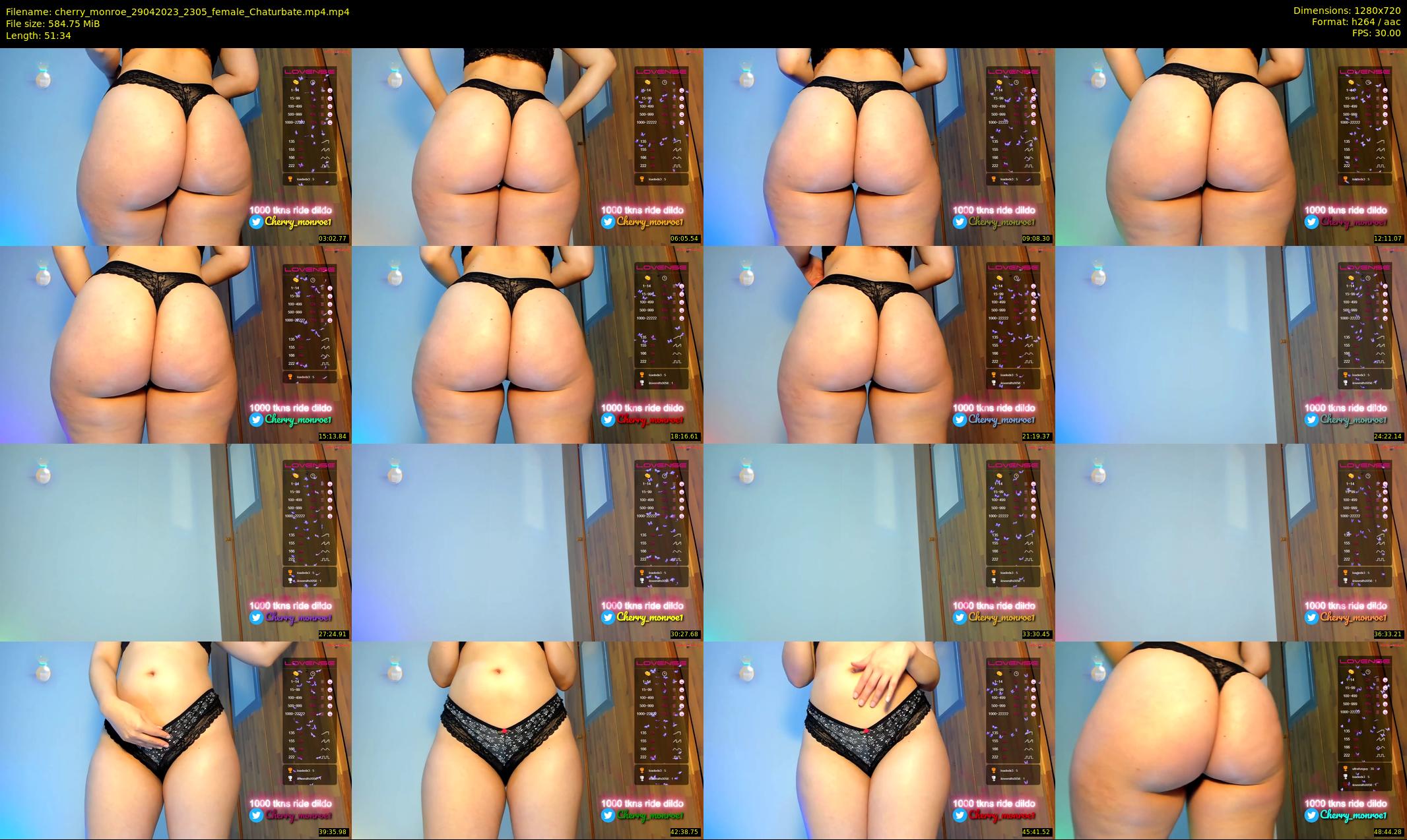 cherry_monroe — 52 minute Chaturbate female cam show recording, 720p, Apr 29, 2023