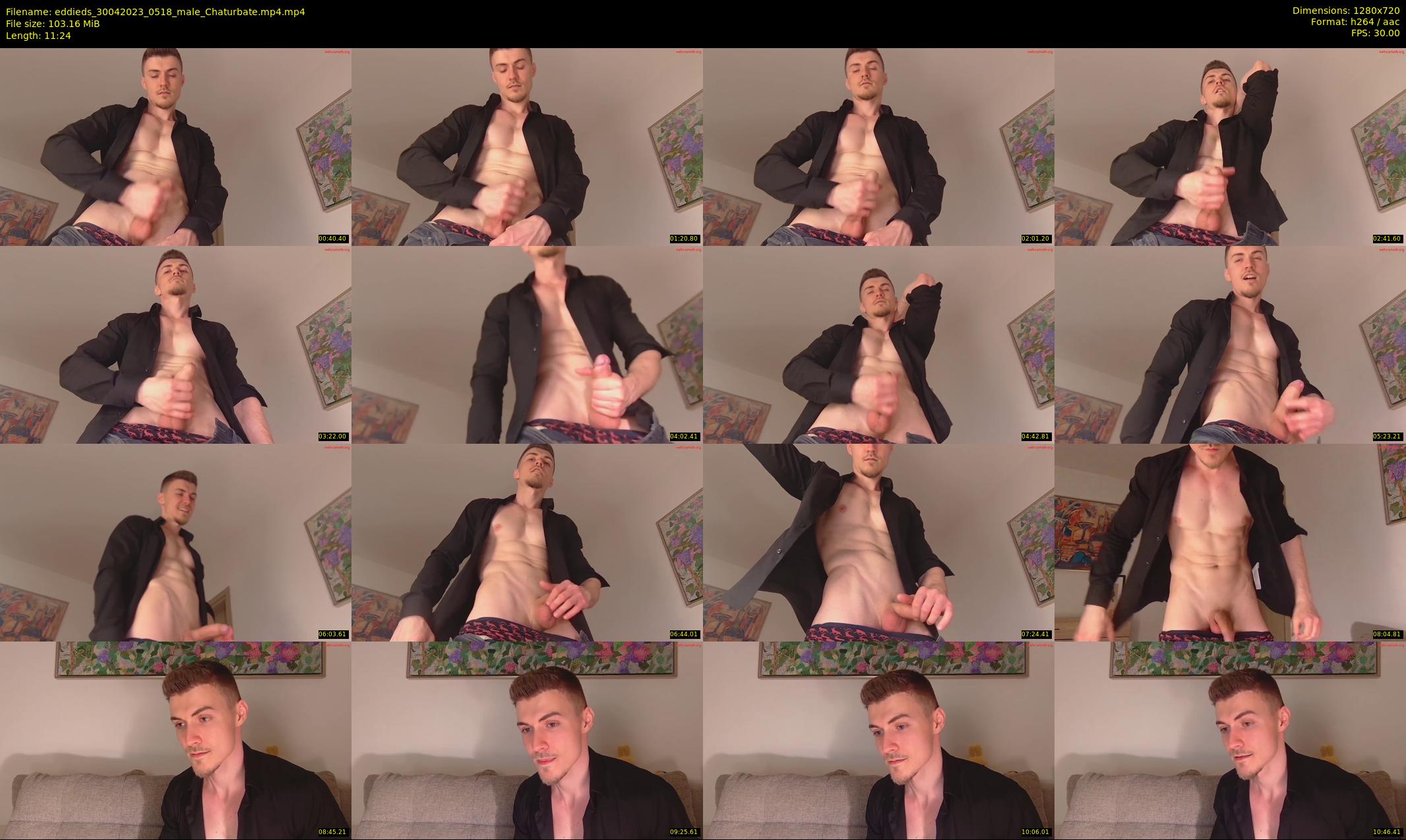 eddieds — 12 minute Chaturbate male cam show recording, 720p, Apr 30, 2023