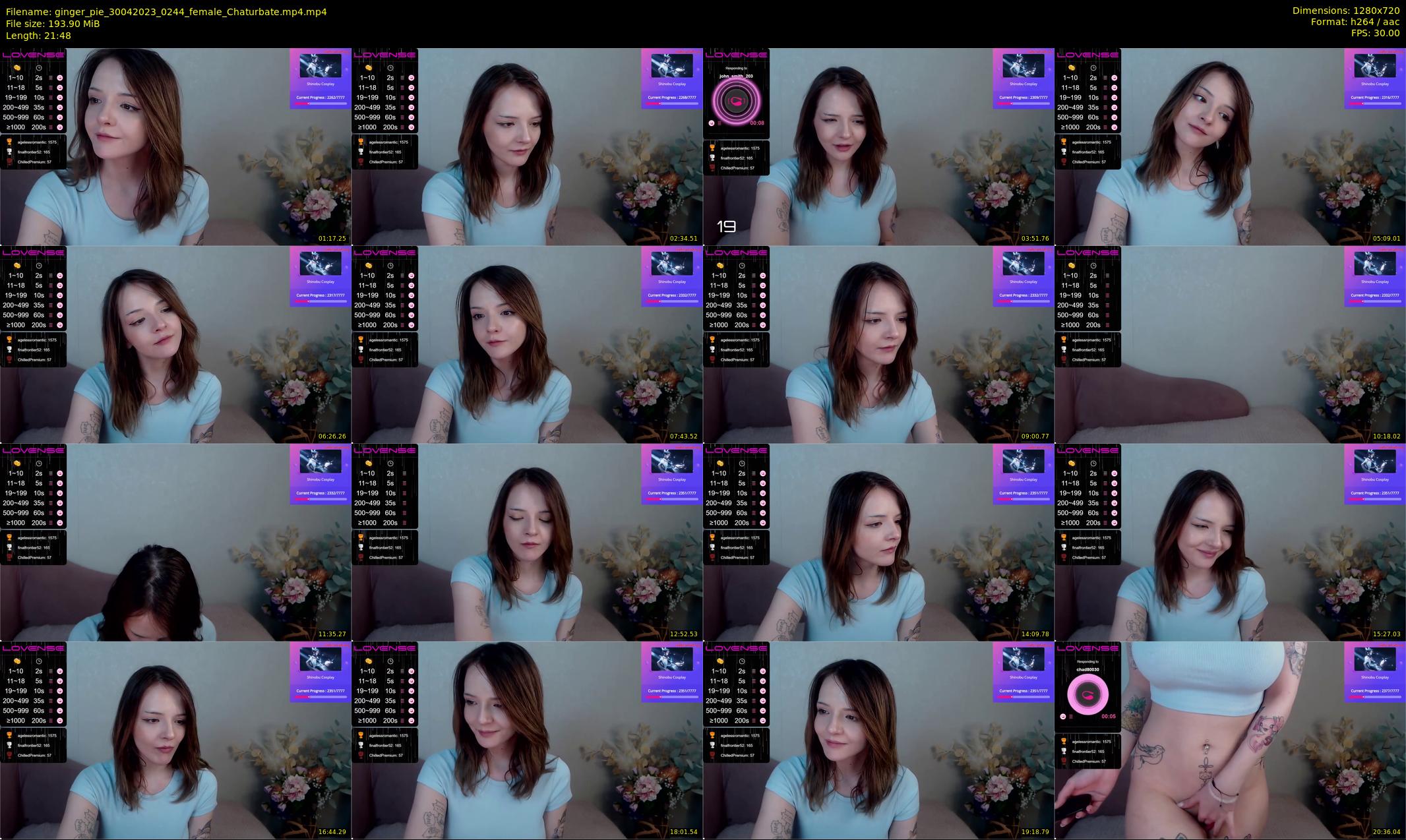 ginger_pie — 22 minute Chaturbate female cam show recording, 720p, Apr 30, 2023