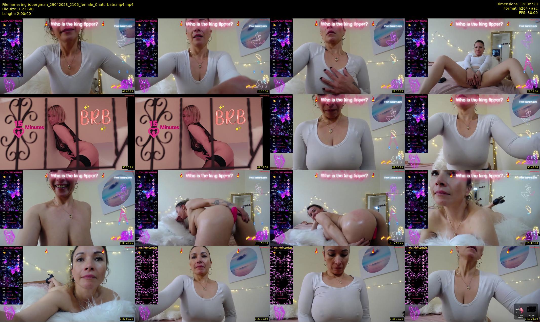 ingridbergman — 120 minute Chaturbate female cam show recording, 720p, Apr 29, 2023