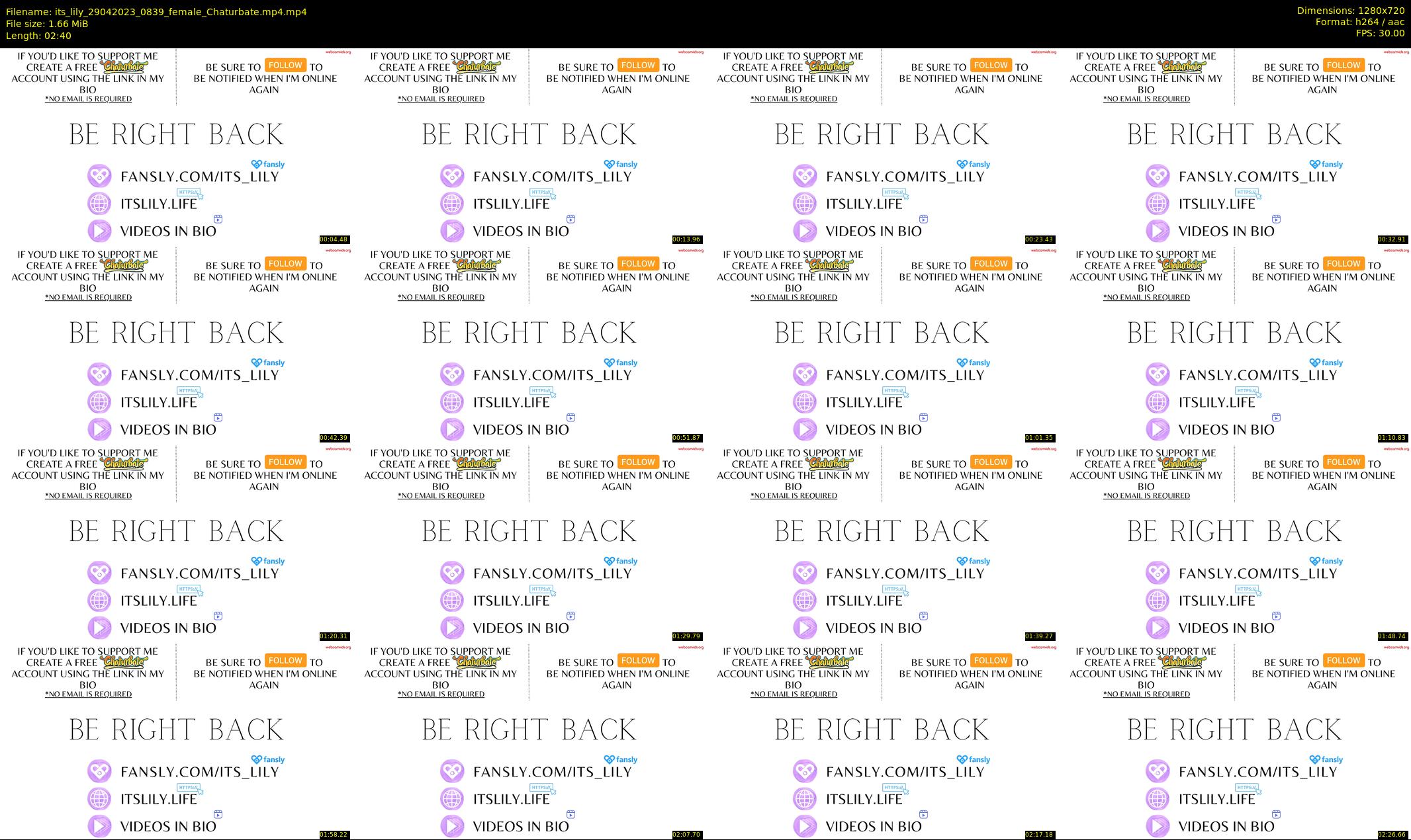 its_lily — 3 minute Chaturbate female cam show recording, 720p, Apr 29, 2023
