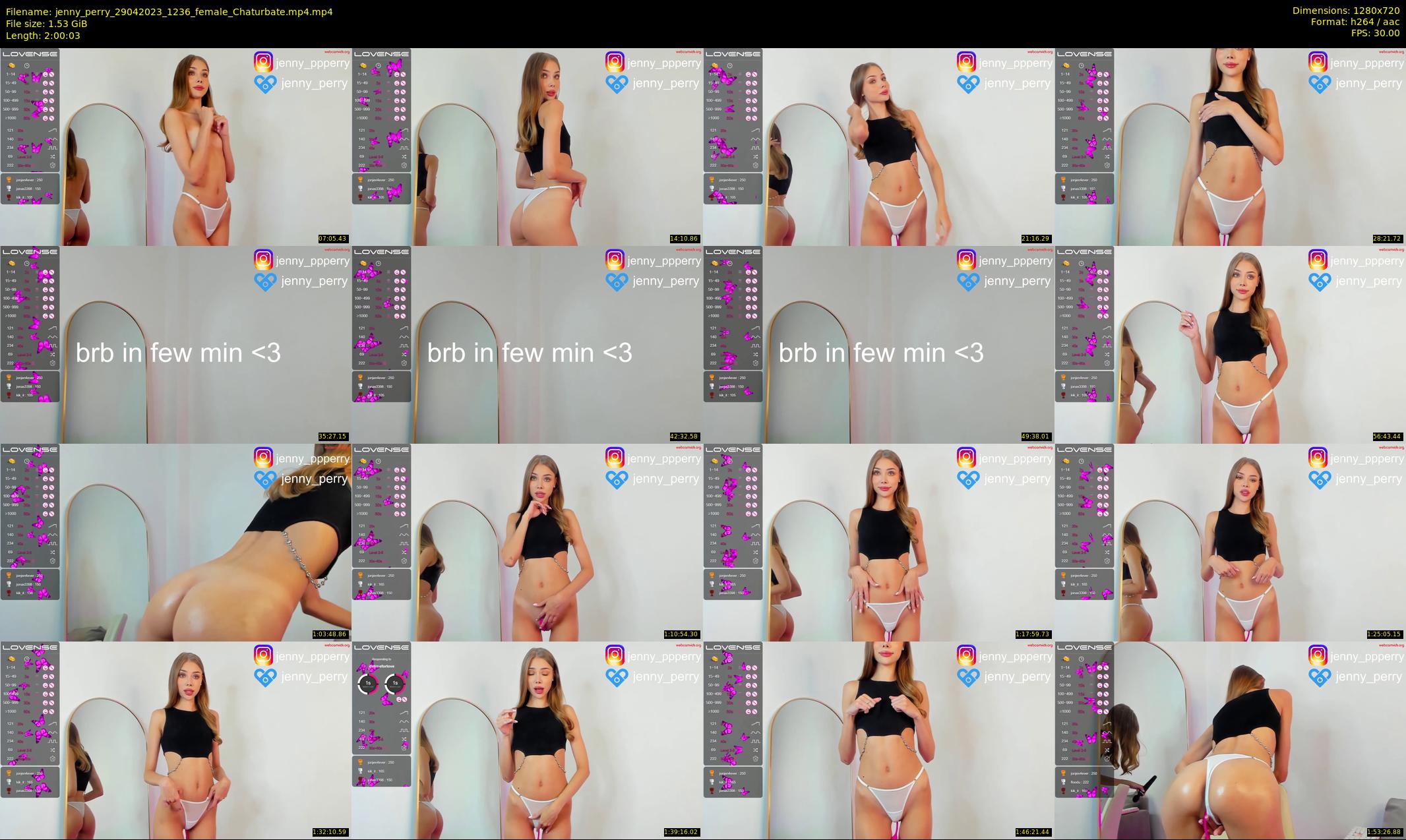 jenny_perry — 121 minute Chaturbate female cam show recording, 720p, Apr 29, 2023