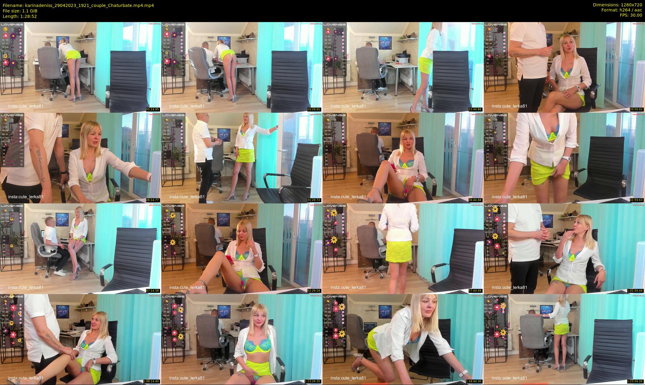 karinadeniss — 89 minute Chaturbate couple cam show recording, 720p, Apr 29, 2023