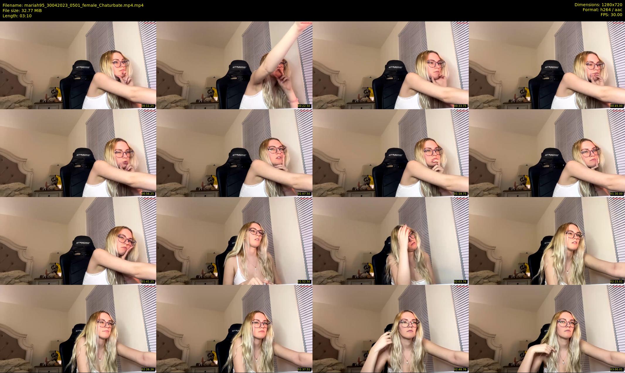 mariah95 — 4 minute Chaturbate female cam show recording, 720p, Apr 30, 2023