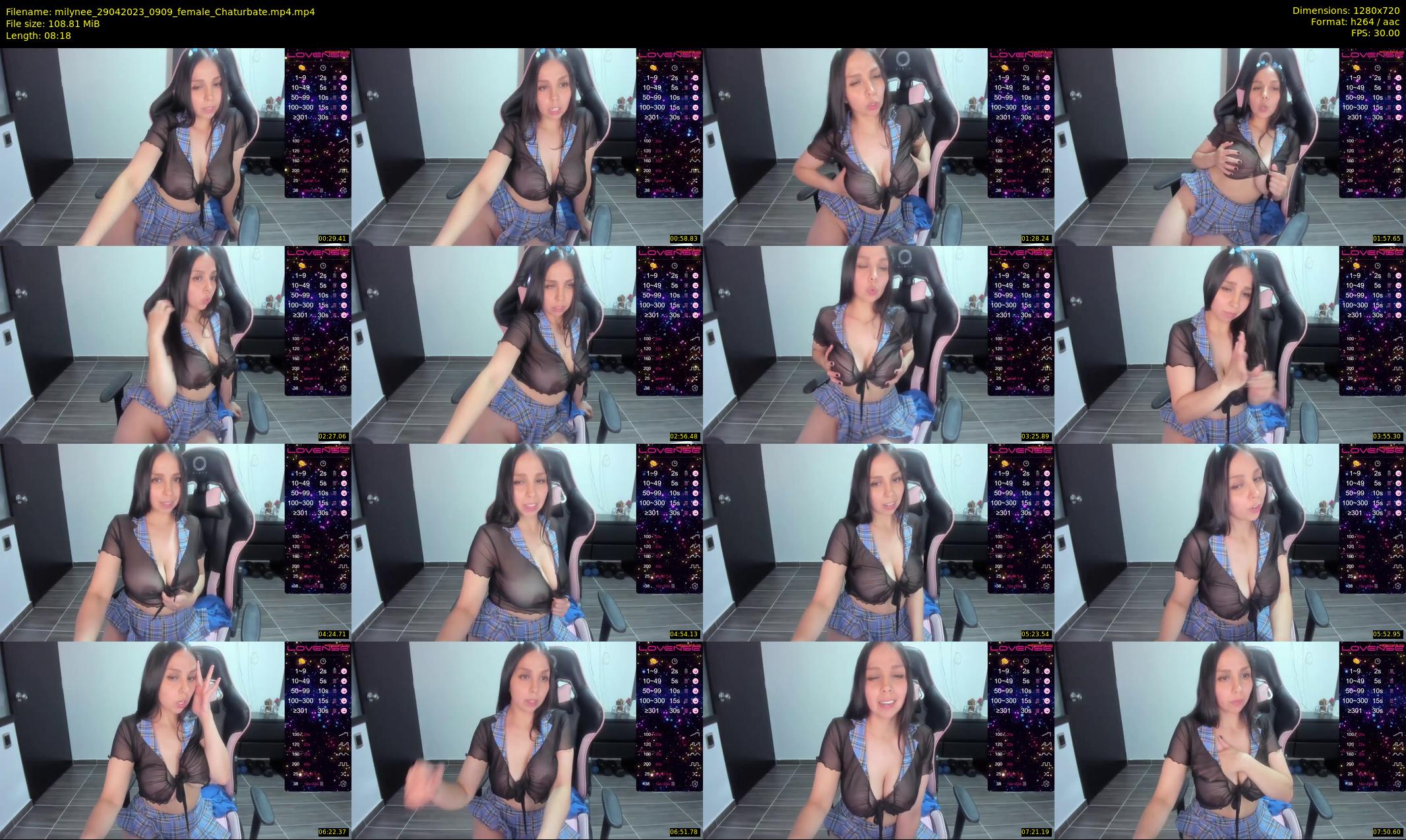 milynee — 9 minute Chaturbate female cam show recording, 720p, Apr 29, 2023