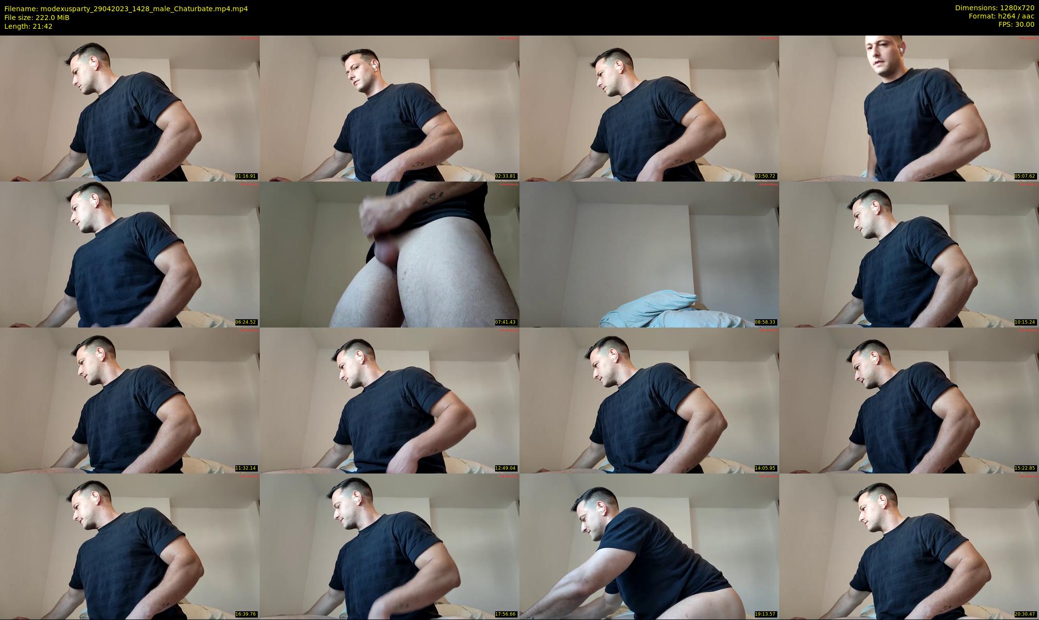 modexusparty — 22 minute Chaturbate male cam show recording, 720p, Apr 29, 2023